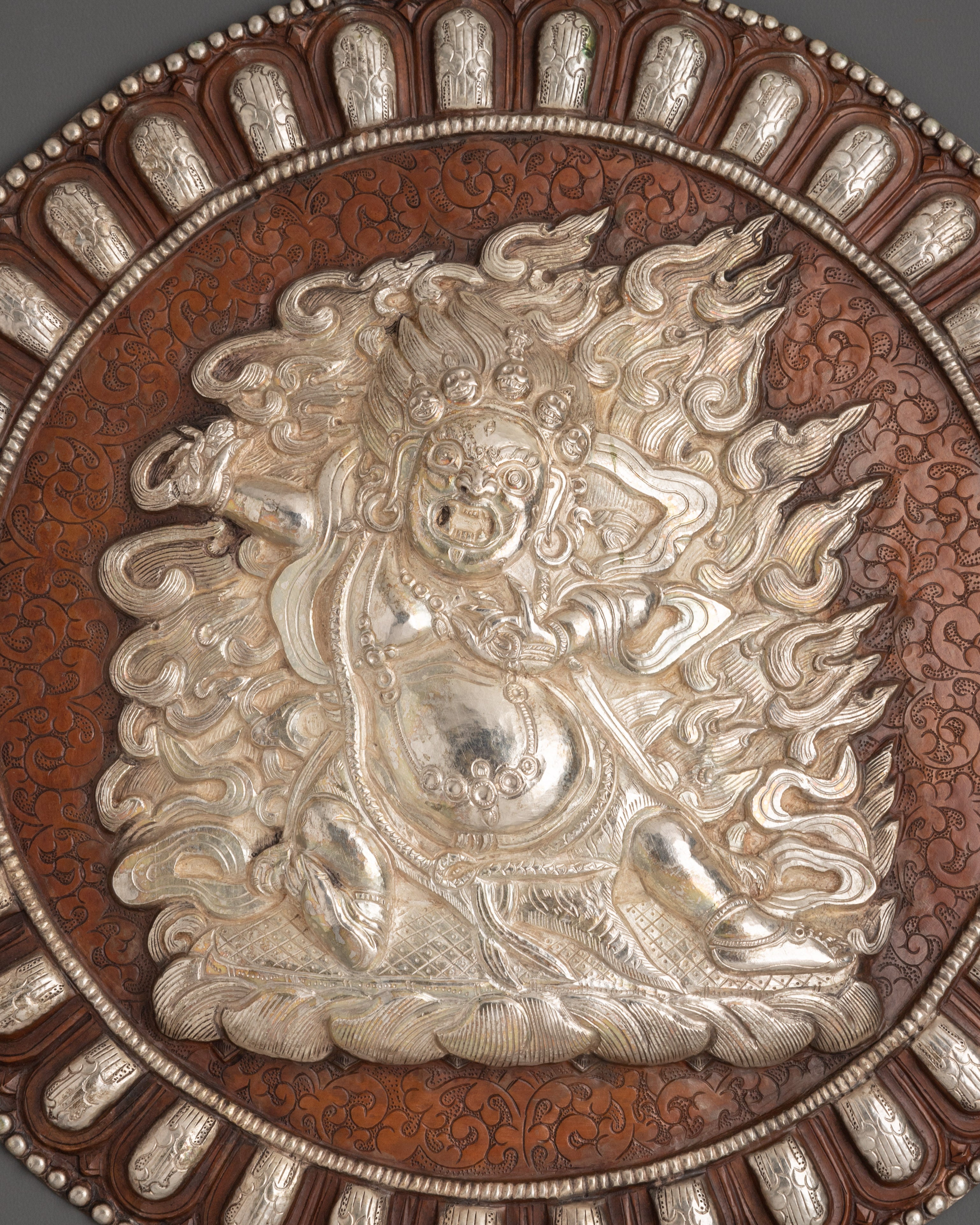 Mahakala Bernagchen Wall Hanging | Fierce Protector Deity Tibetan Buddhist Decor