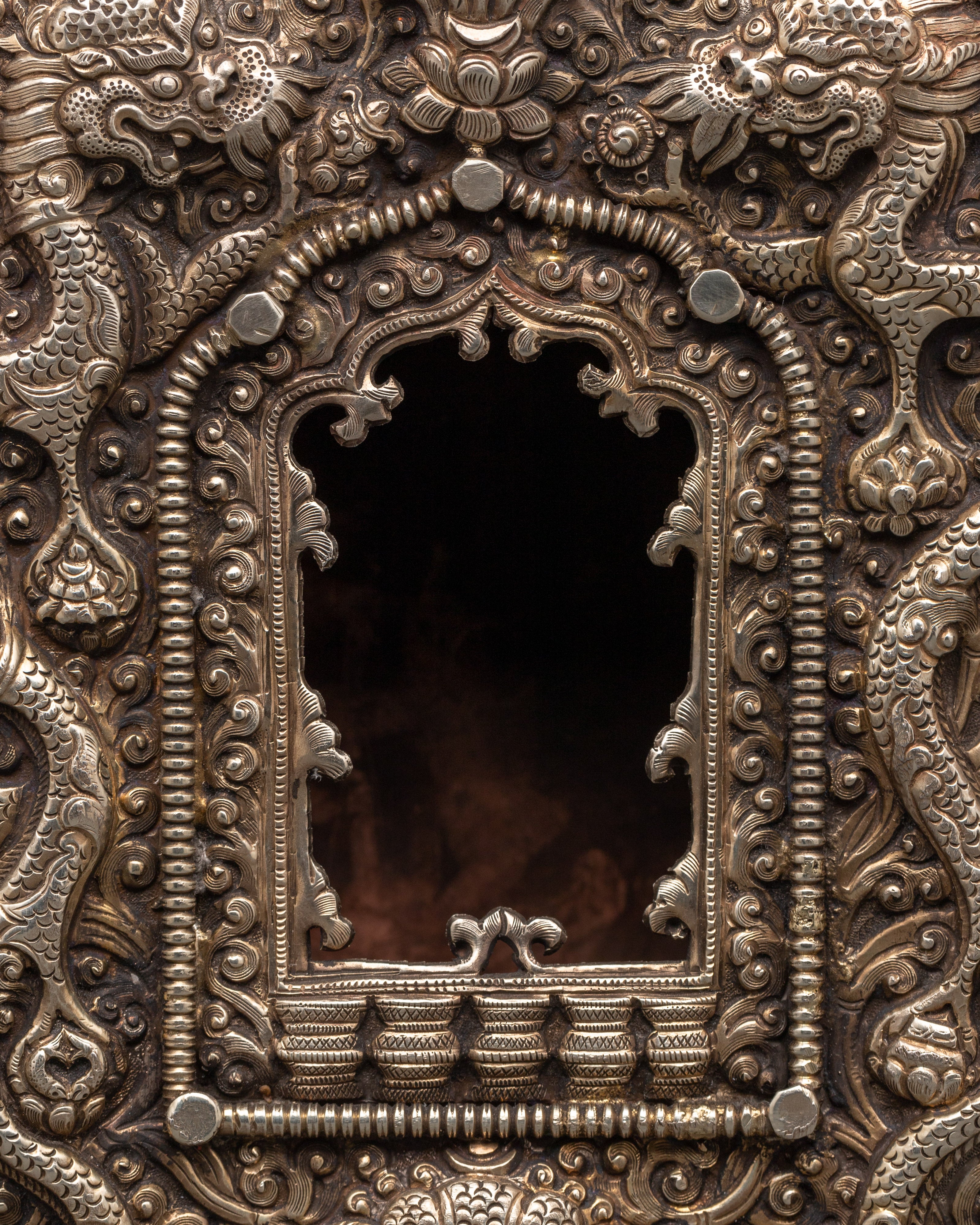 Handcrafted Buddhist Ghau Box | Tibetan Ritual Tool