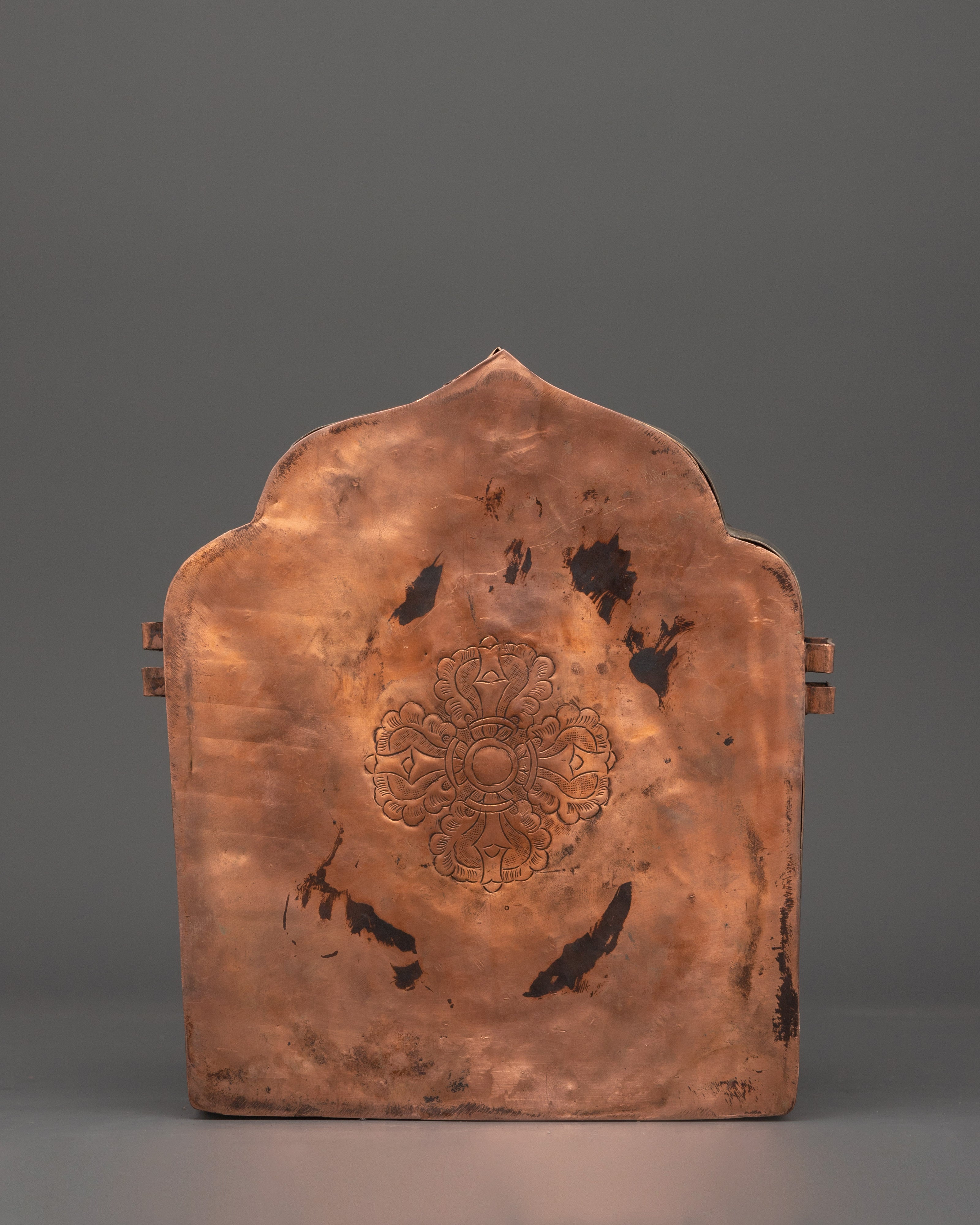 Handcrafted Buddhist Ghau Box | Tibetan Ritual Tool