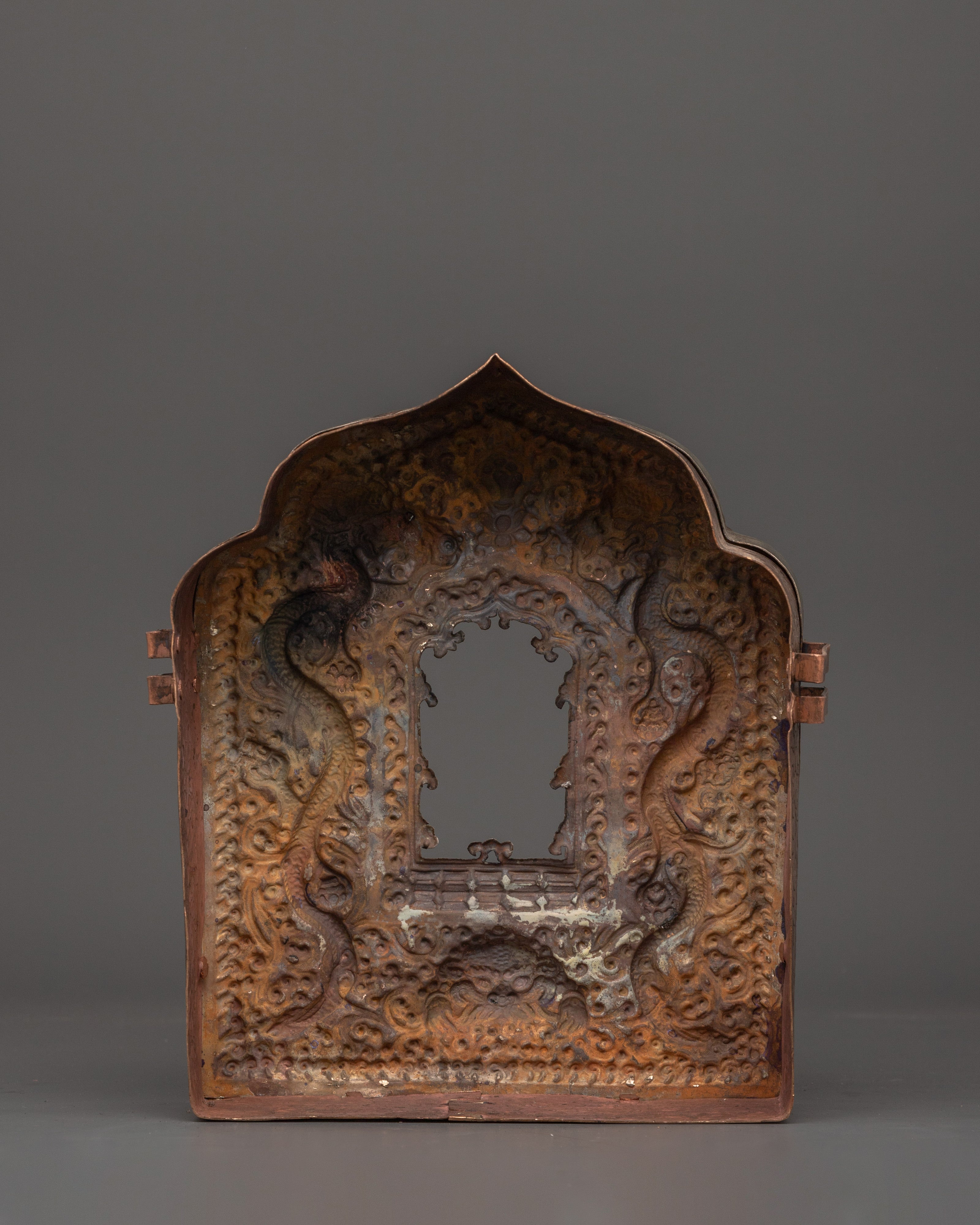Handcrafted Buddhist Ghau Box | Tibetan Ritual Tool