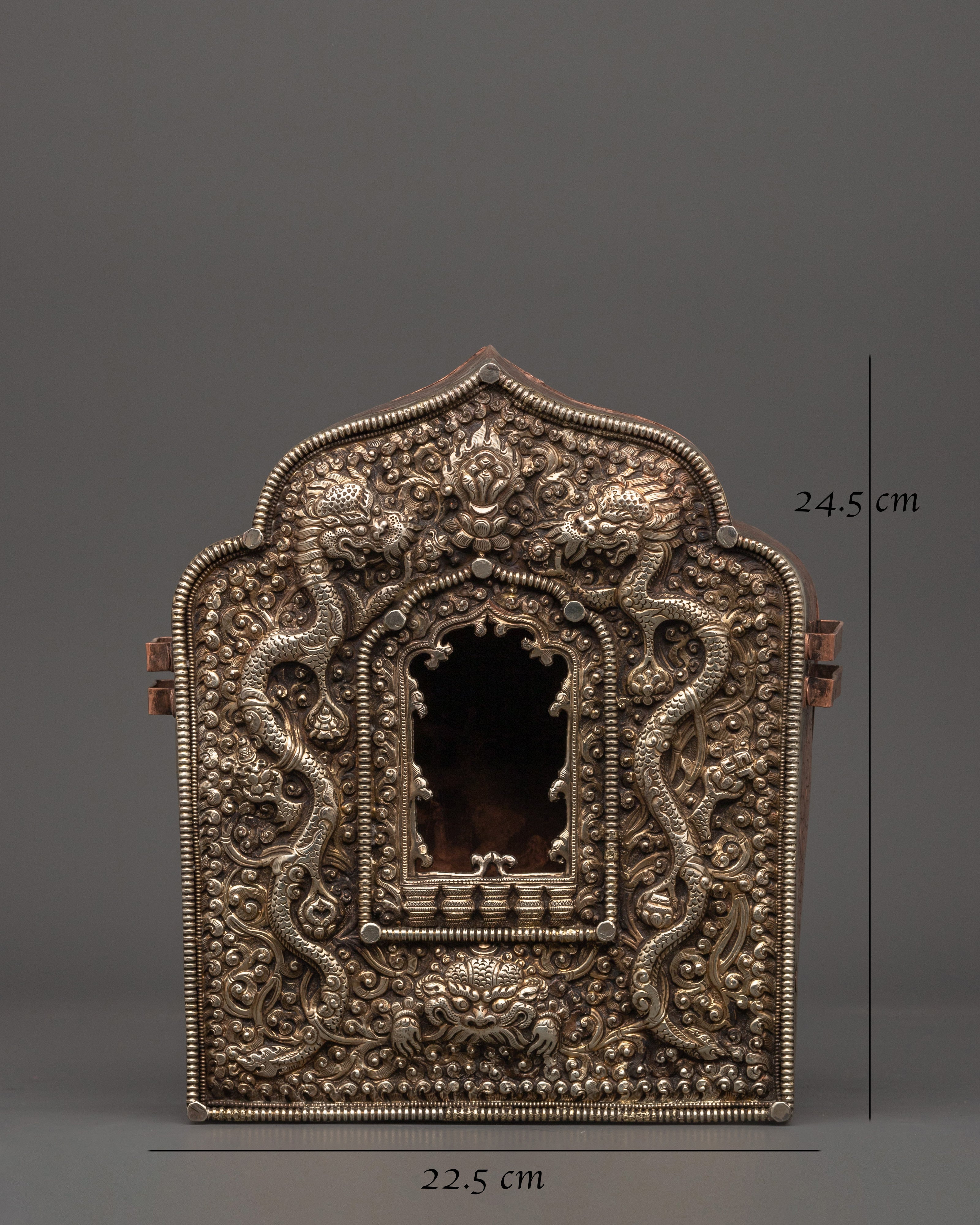 Handcrafted Buddhist Ghau Box | Tibetan Ritual Tool