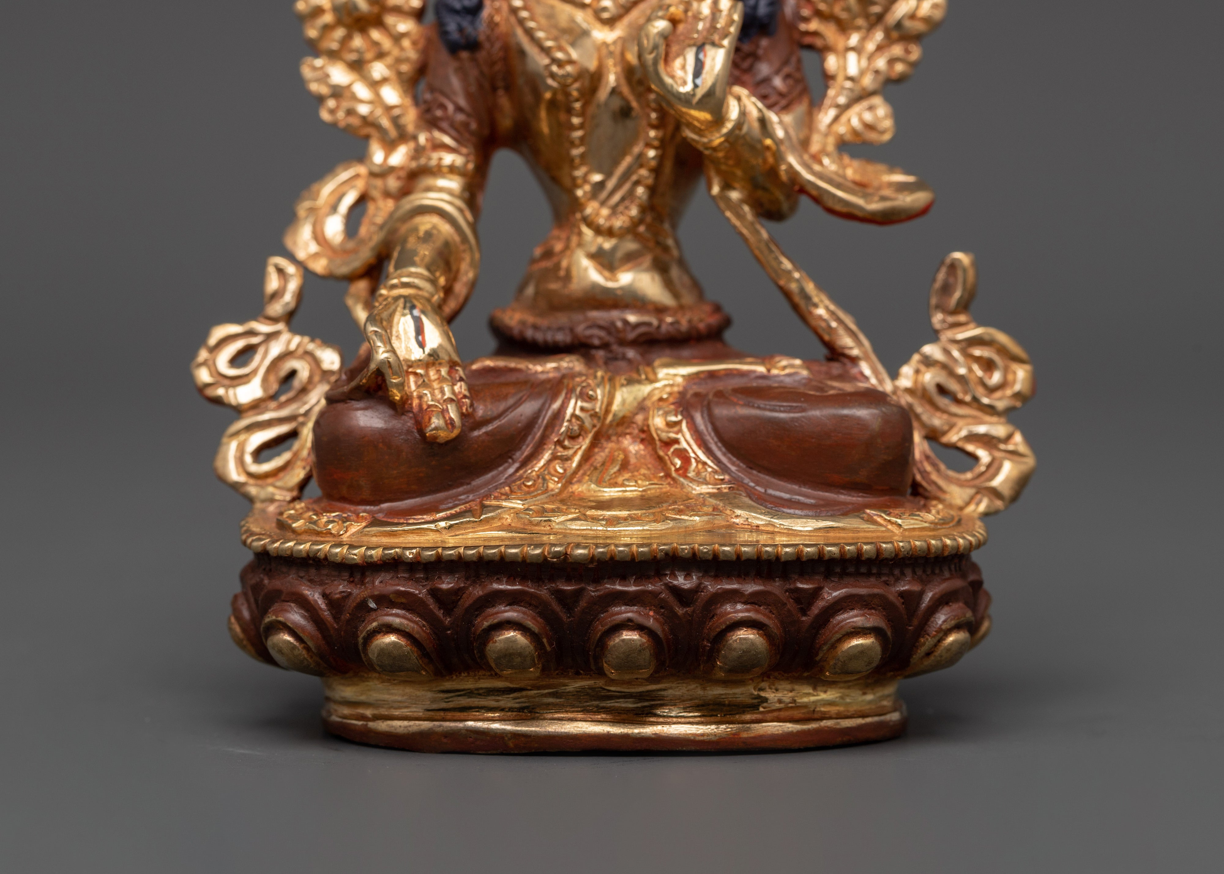 Elegant Gold-Plated White Tara | Meditation & Spiritual Decor
