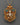 Gold Plated Deity Pendant with Coral | Sacred Buddhist Amulet Pendant