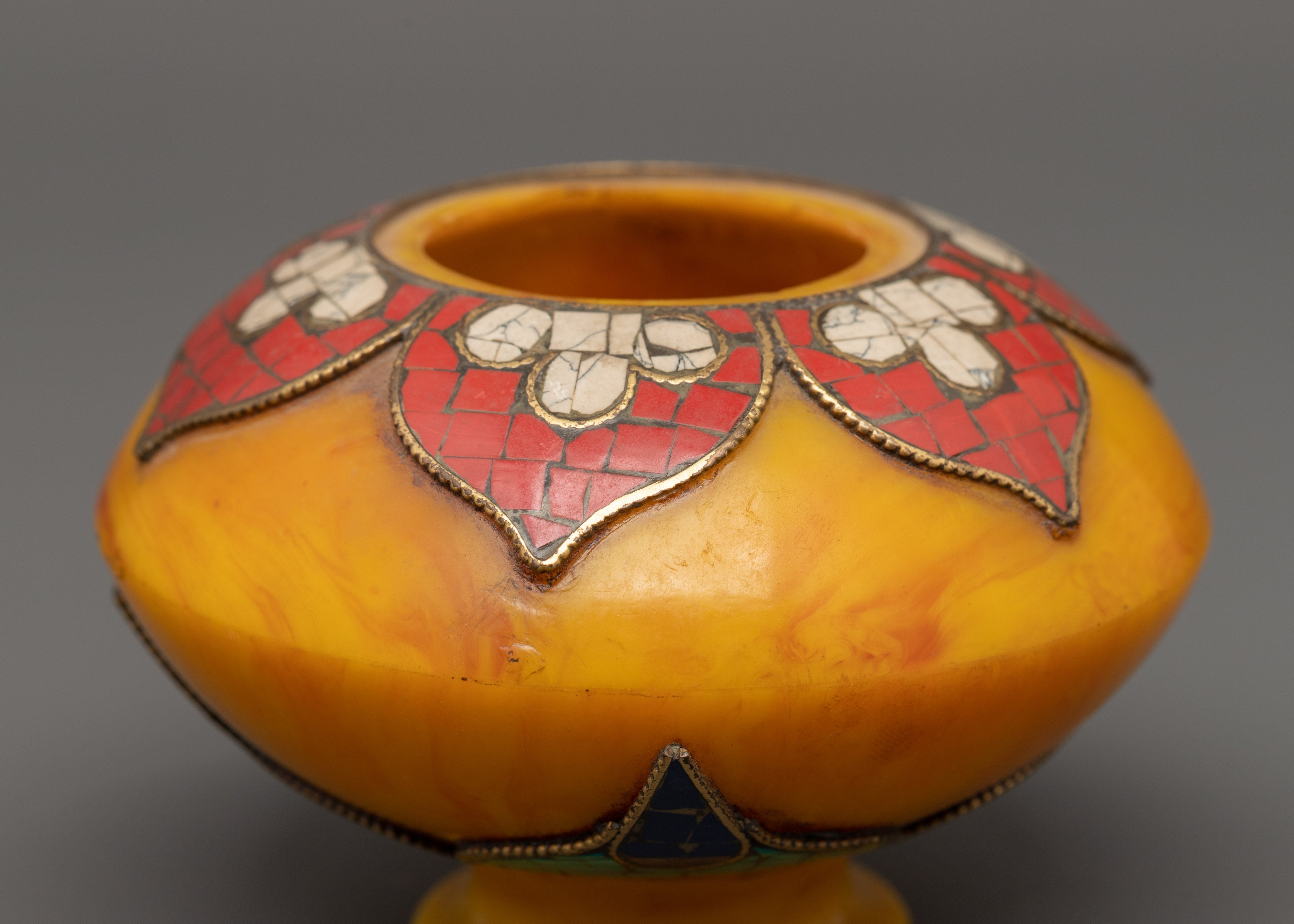 Handcrafted Ritual Offering Pot | Spiritual Rice Pot for Altar and Sacred Spaces