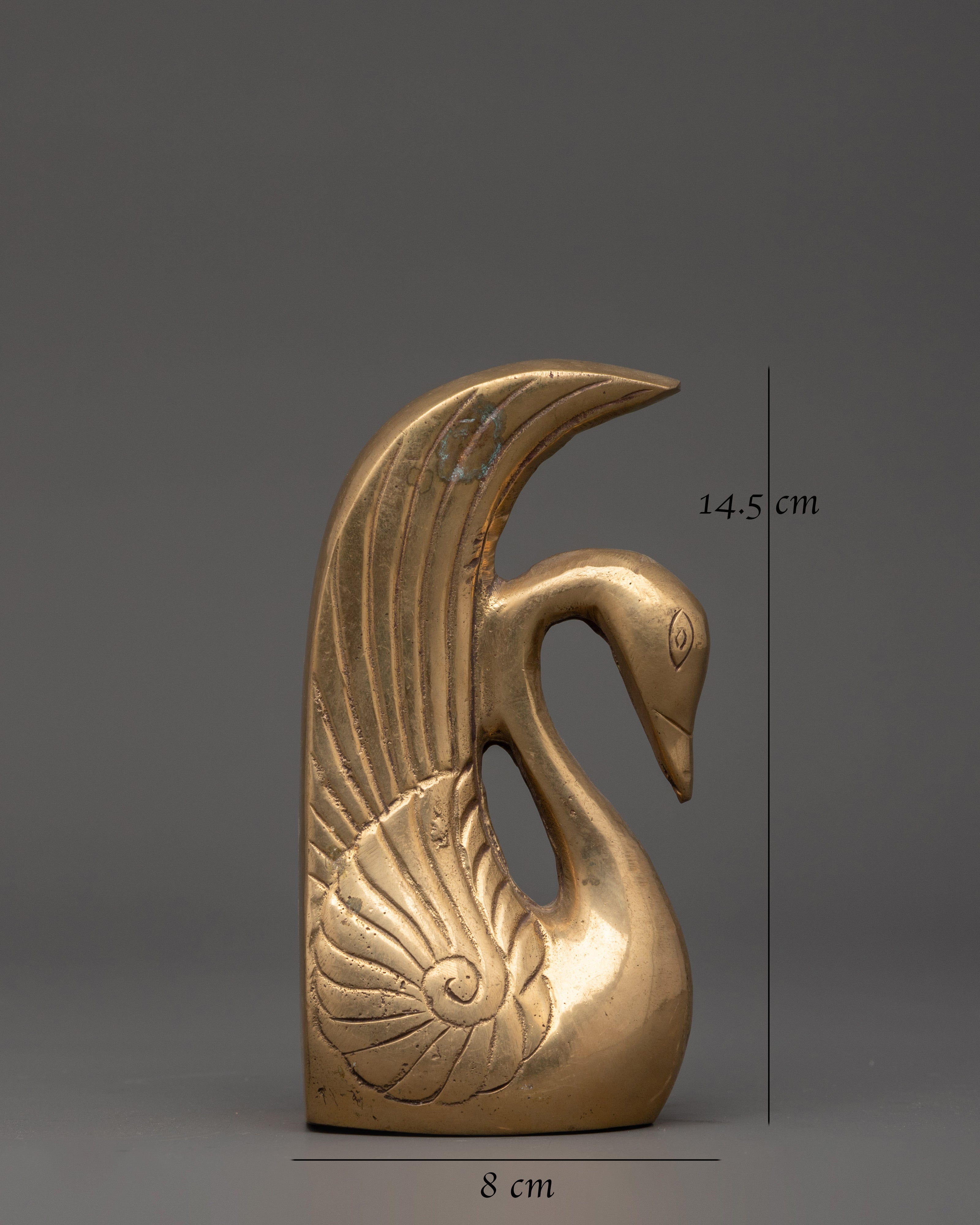 Brass Swan Sculpture for Home Decor | Symbol of Grace & Purity