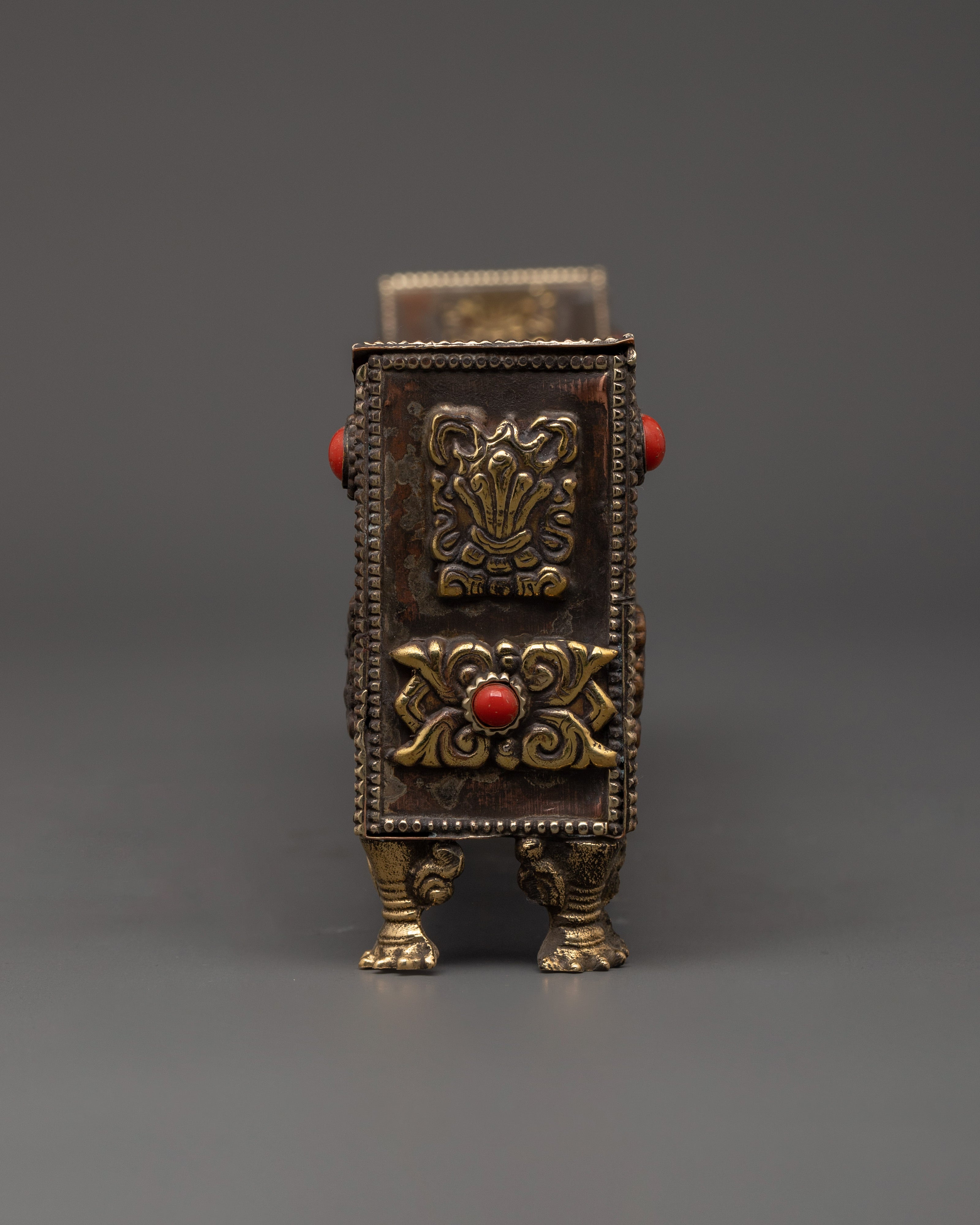 Incense Burner With Tibetan Auspicious Symbol | Symbolic Peace Decor
