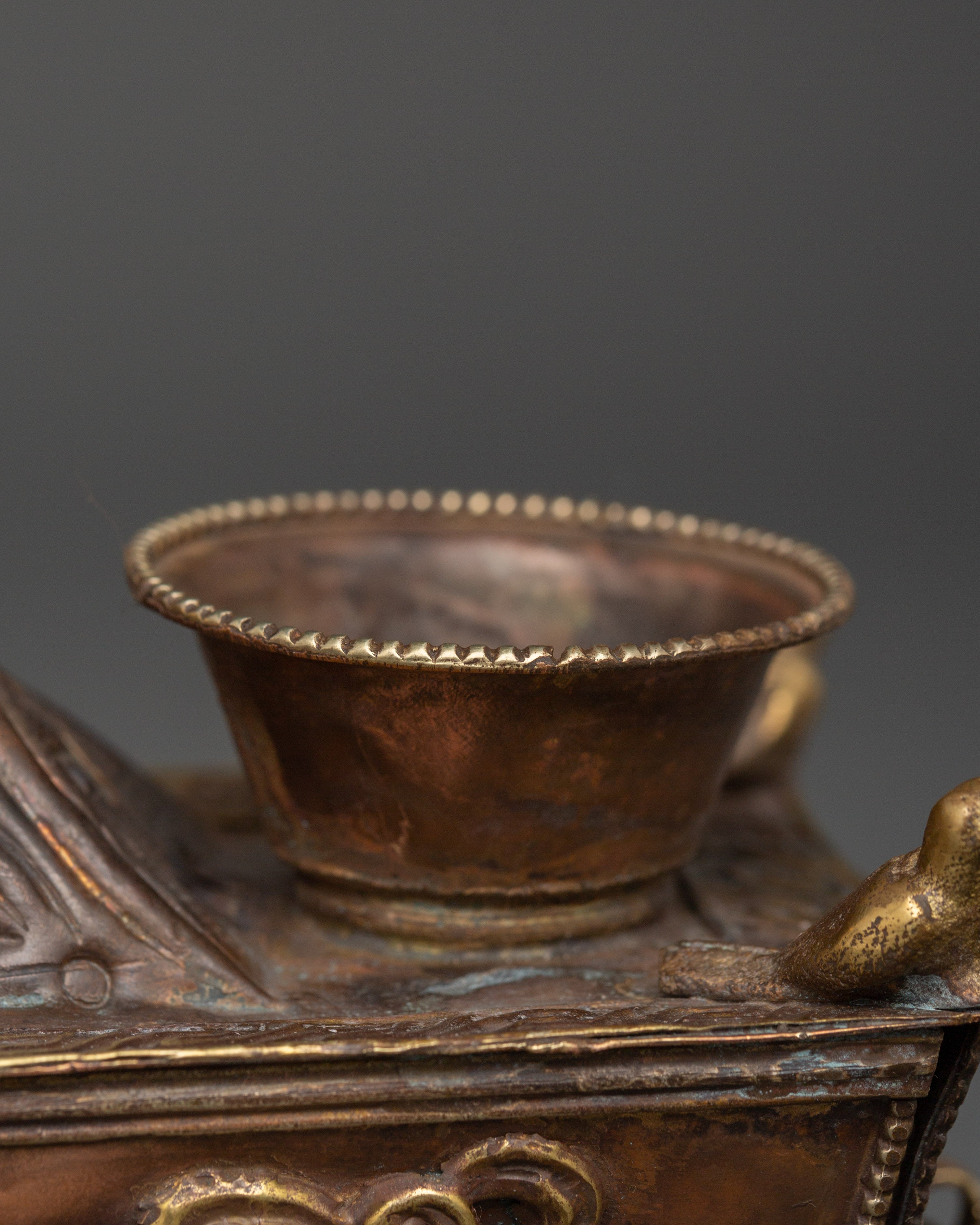 Handcrafted Copper & Brass Incense Burner | Ritual & Meditation Decor