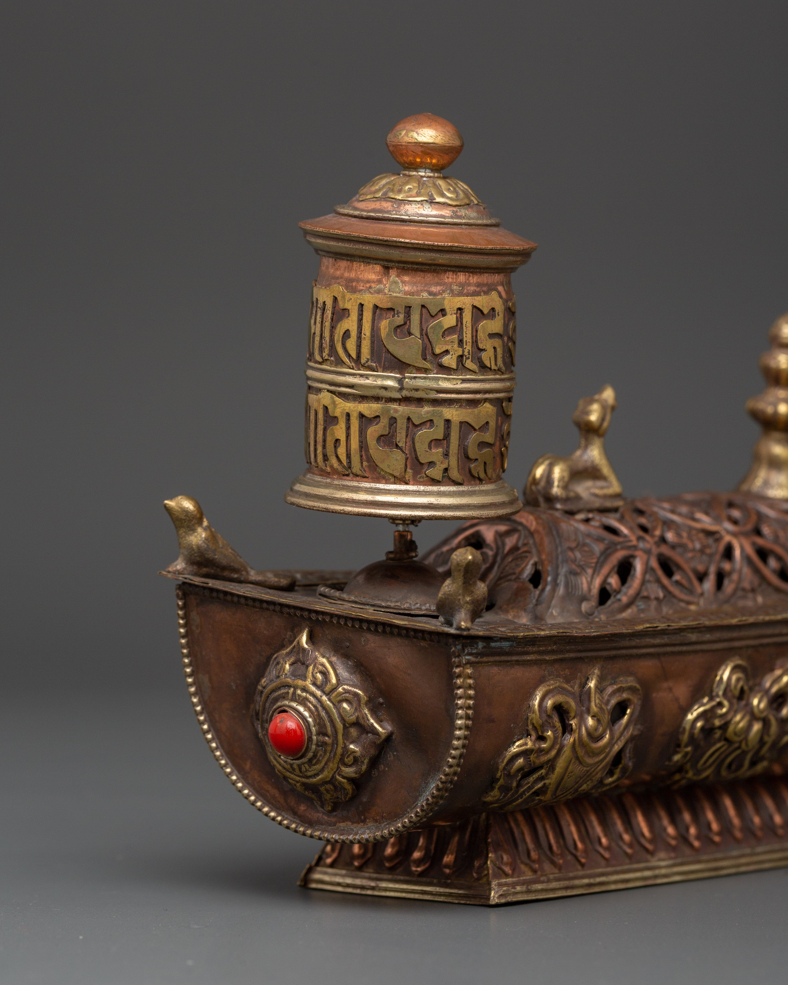 Handcrafted Copper & Brass Incense Burner | Ritual & Meditation Decor