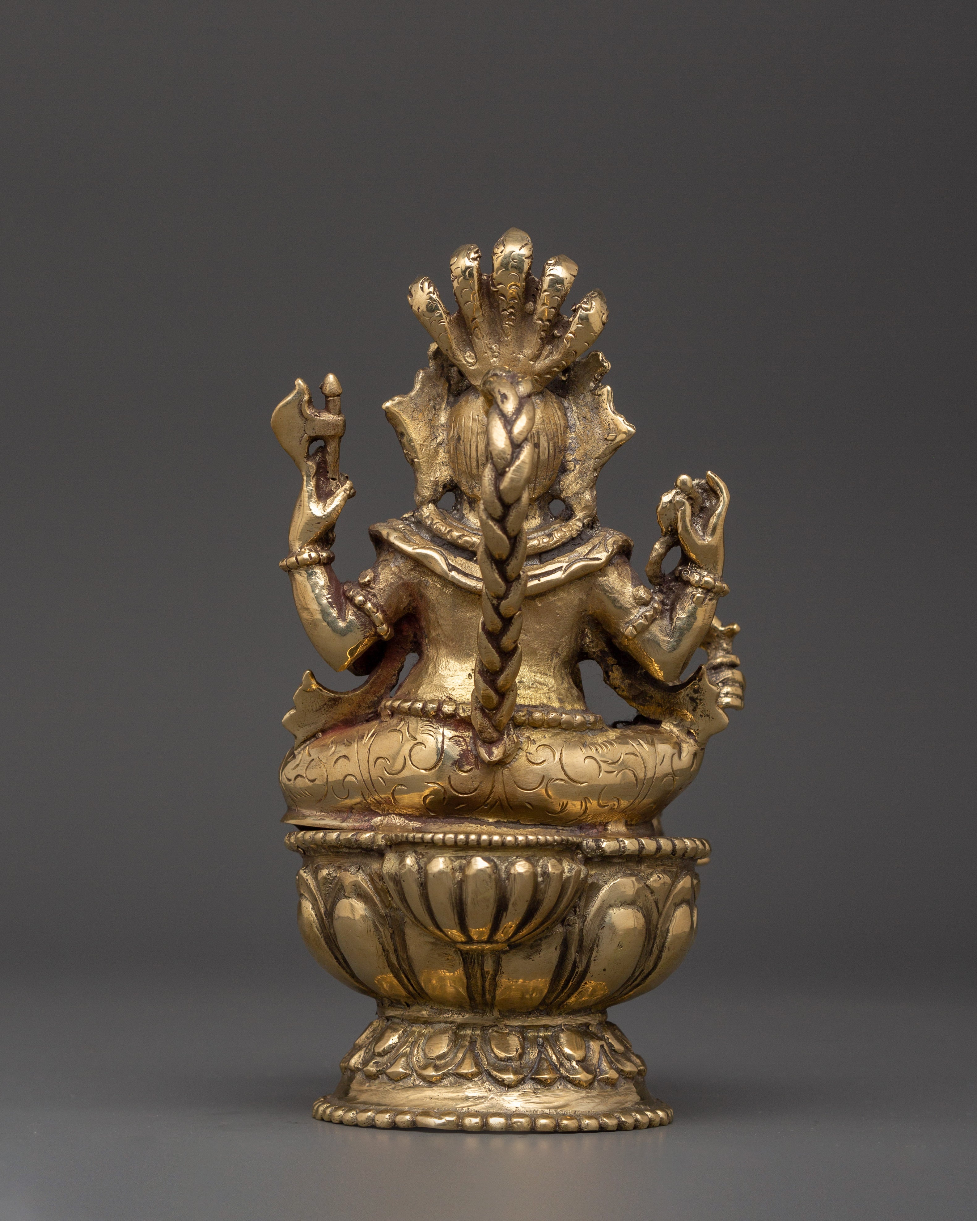 Traditional Ganesh Oil Lamp | Brass Diya for Puja, Rituals & Home Decor