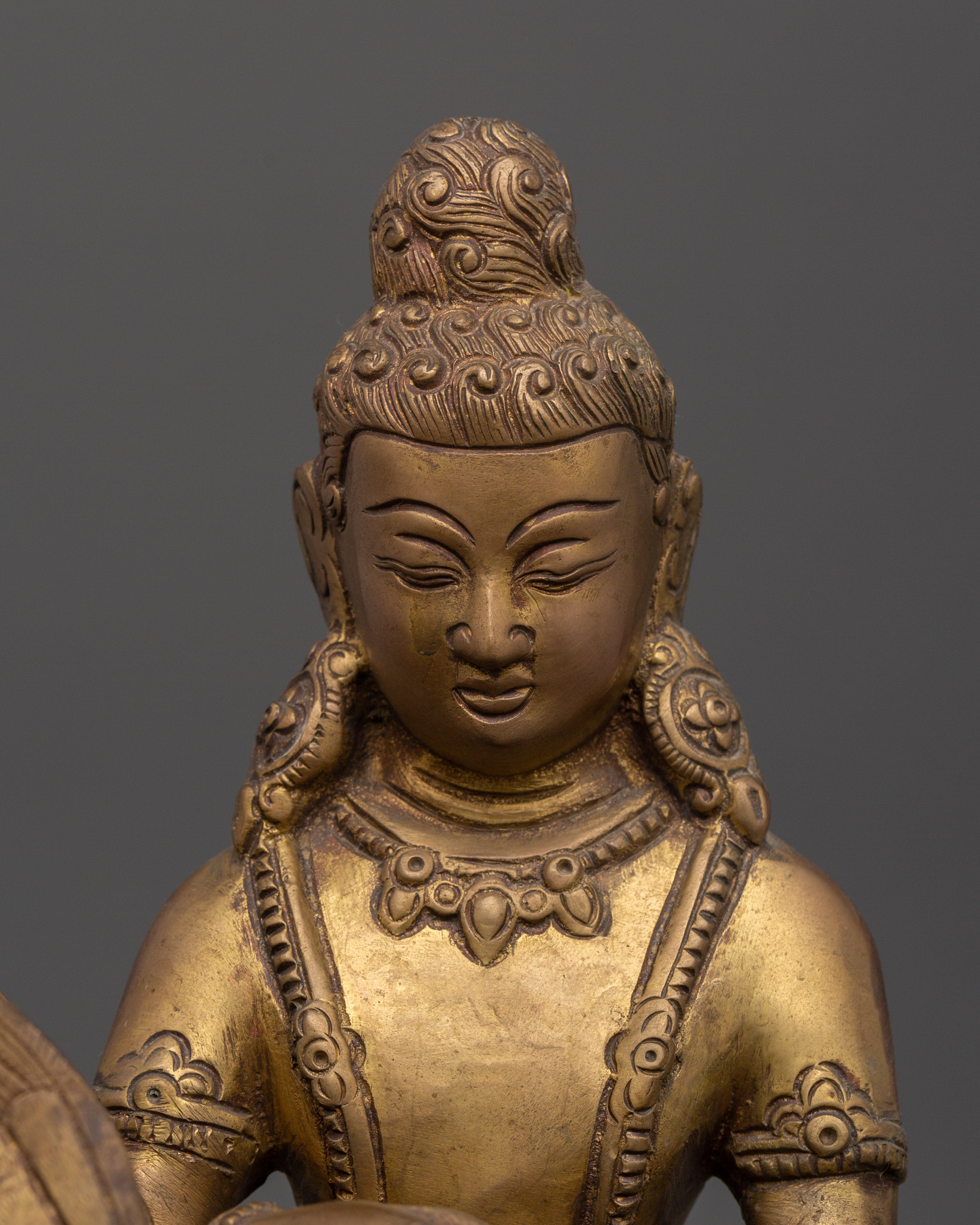 Brass Siddhartha Gautam Statue with Swan | Symbolizing Compassion and Protection
