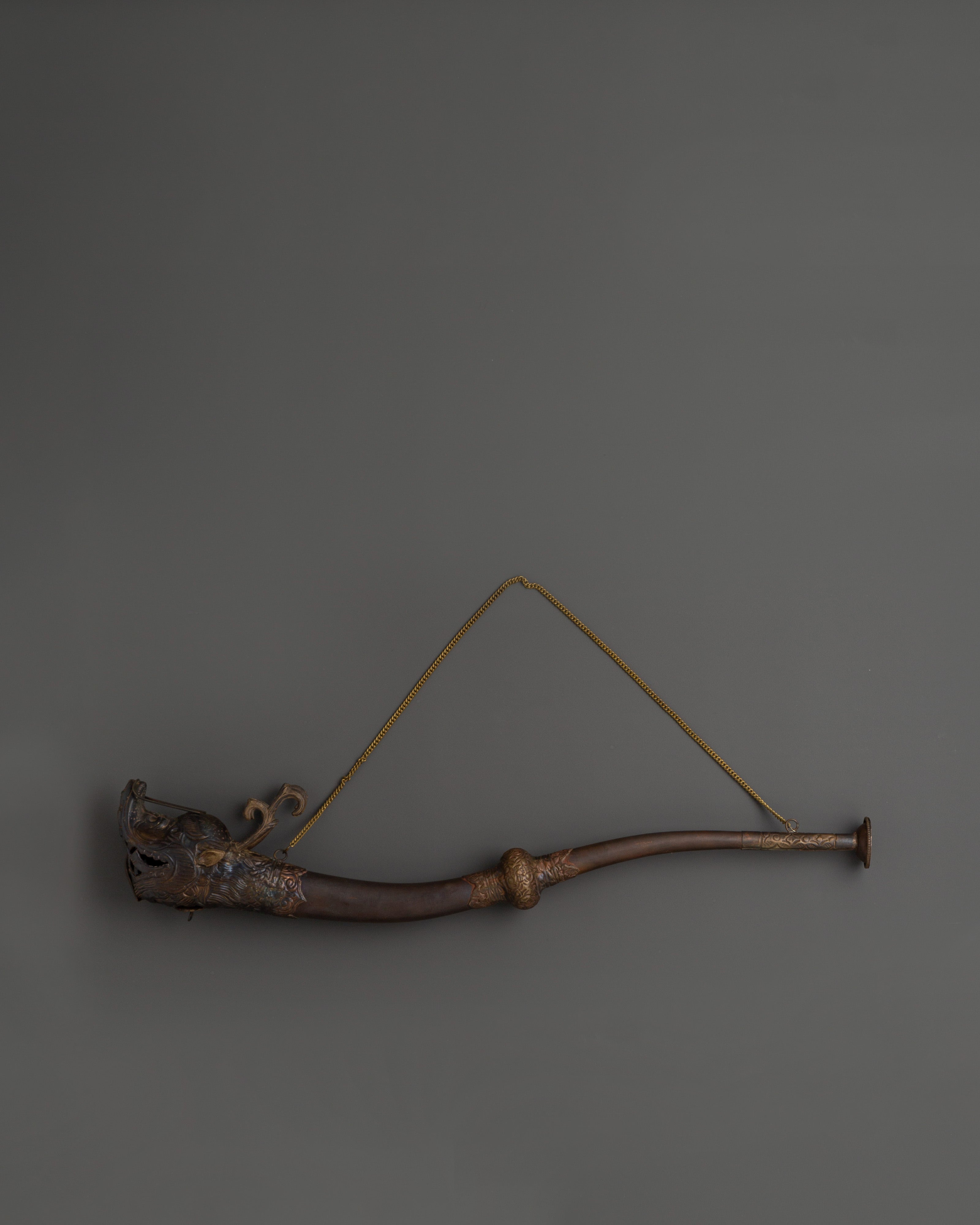 Antique-Finish Brass Kangling | Tantric Sound Tool