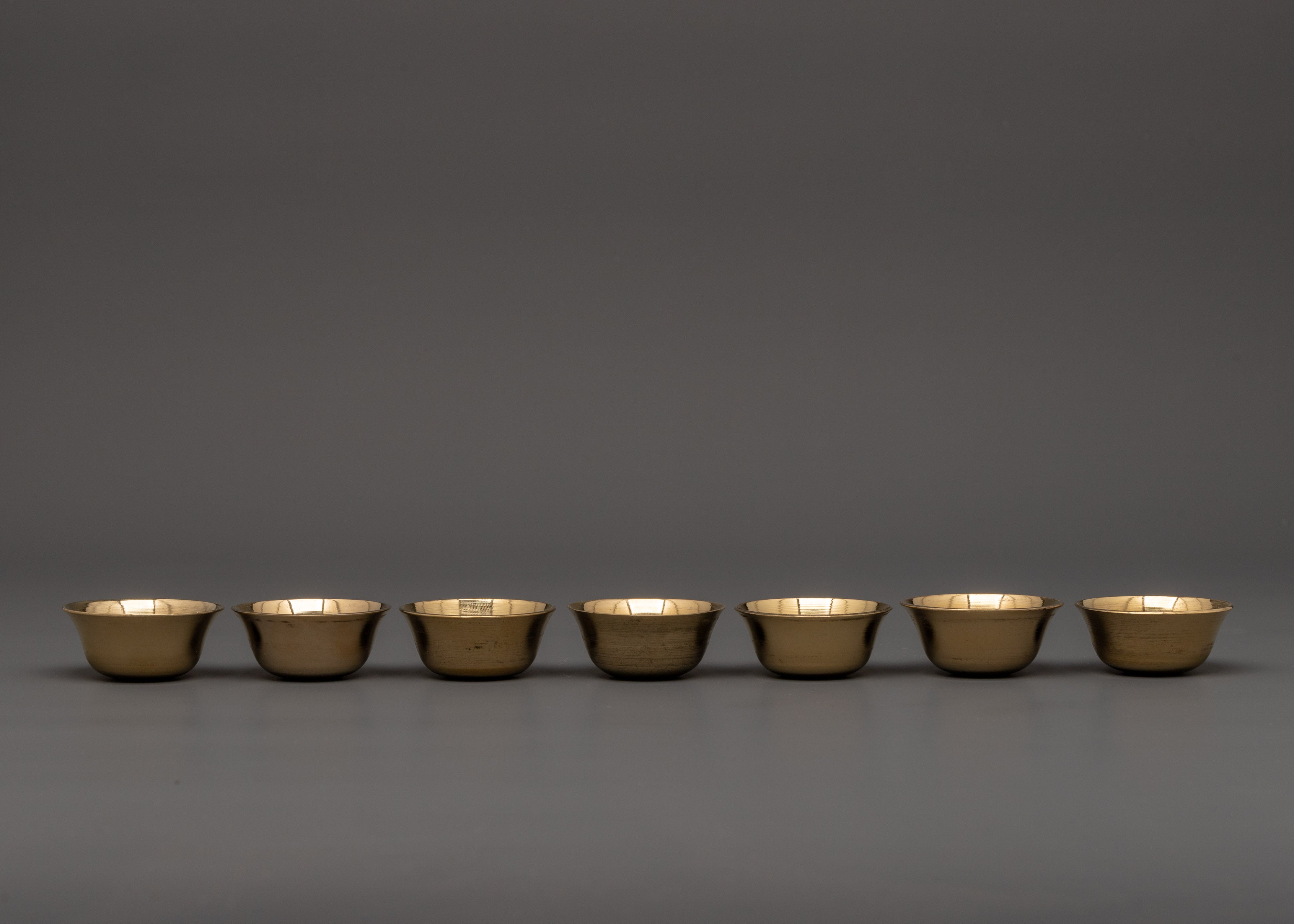 Traditional Buddhist Offering Bowl Set |  Rituals and Altar Offerings