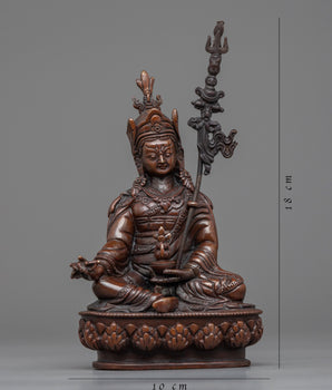Guru Rinpoche Statue for Meditation and Ritual |  Hand-Carved Padmasambhava Statue