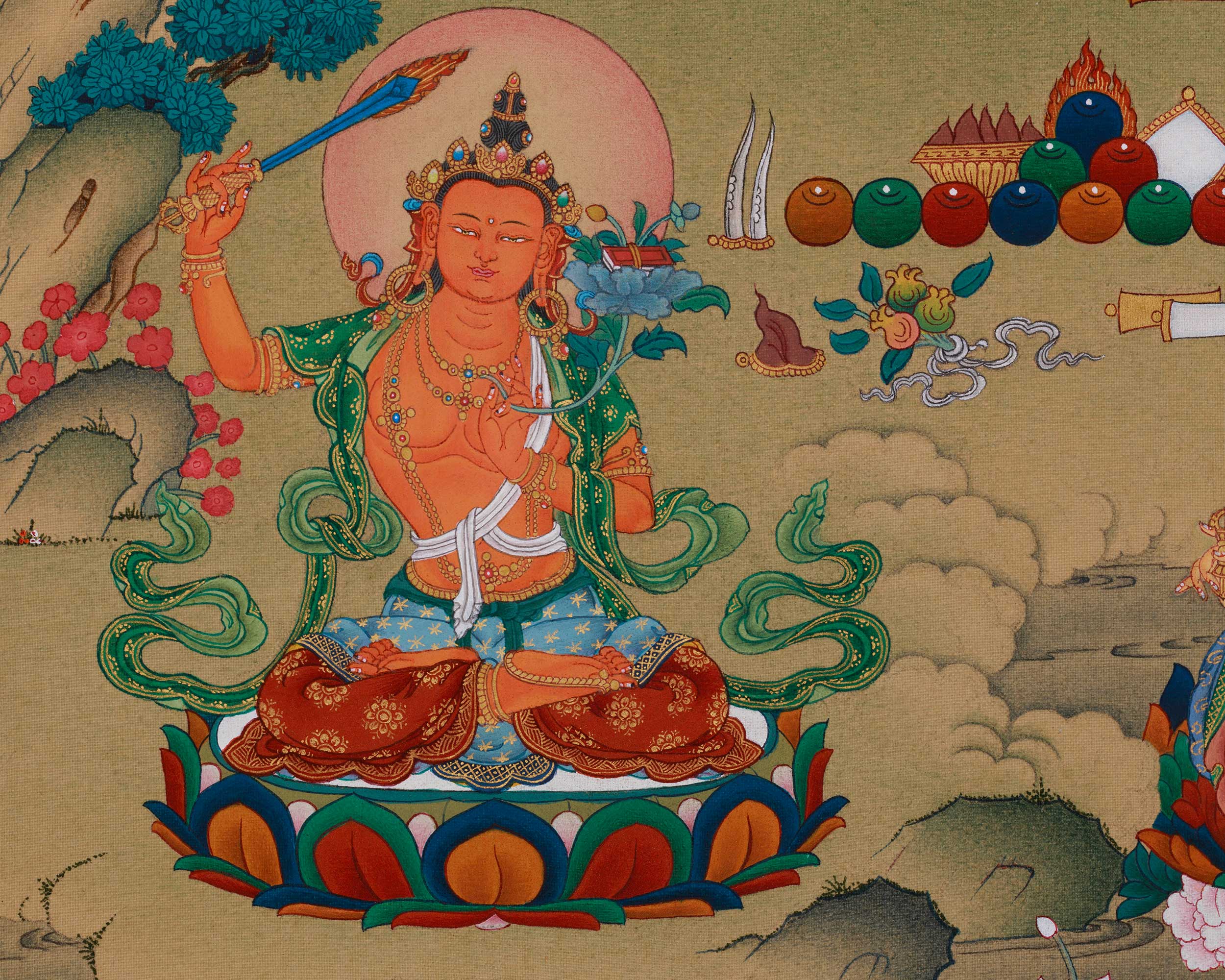 Himalayan Thangka of 1000 Armed Chenrezig | The Bodhisattva of Compassion
