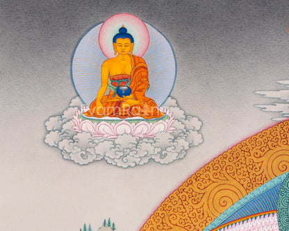 1000 Armed Chenresig Thangka Print | Bodhisattva Canvas Art | Avalokiteshvara Decors