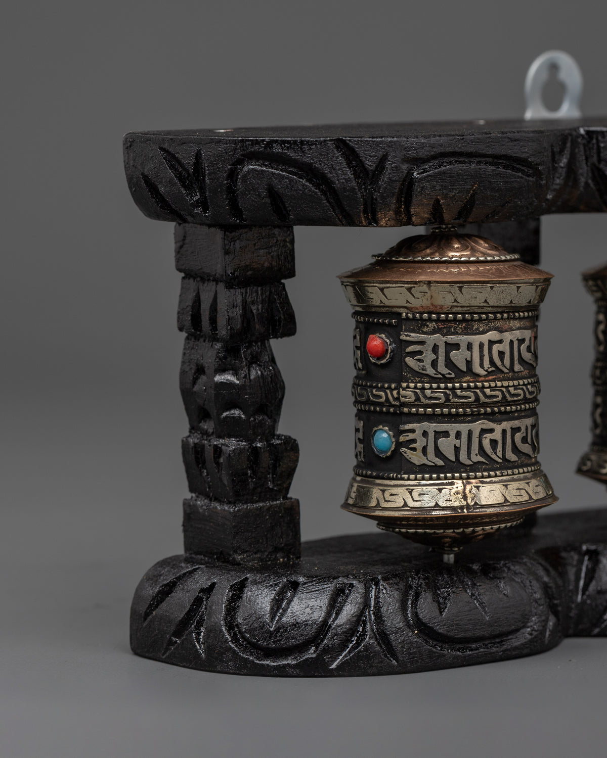 3-Piece Buddhist Prayer Wheel | Traditional Tibetan Mantra Spinners