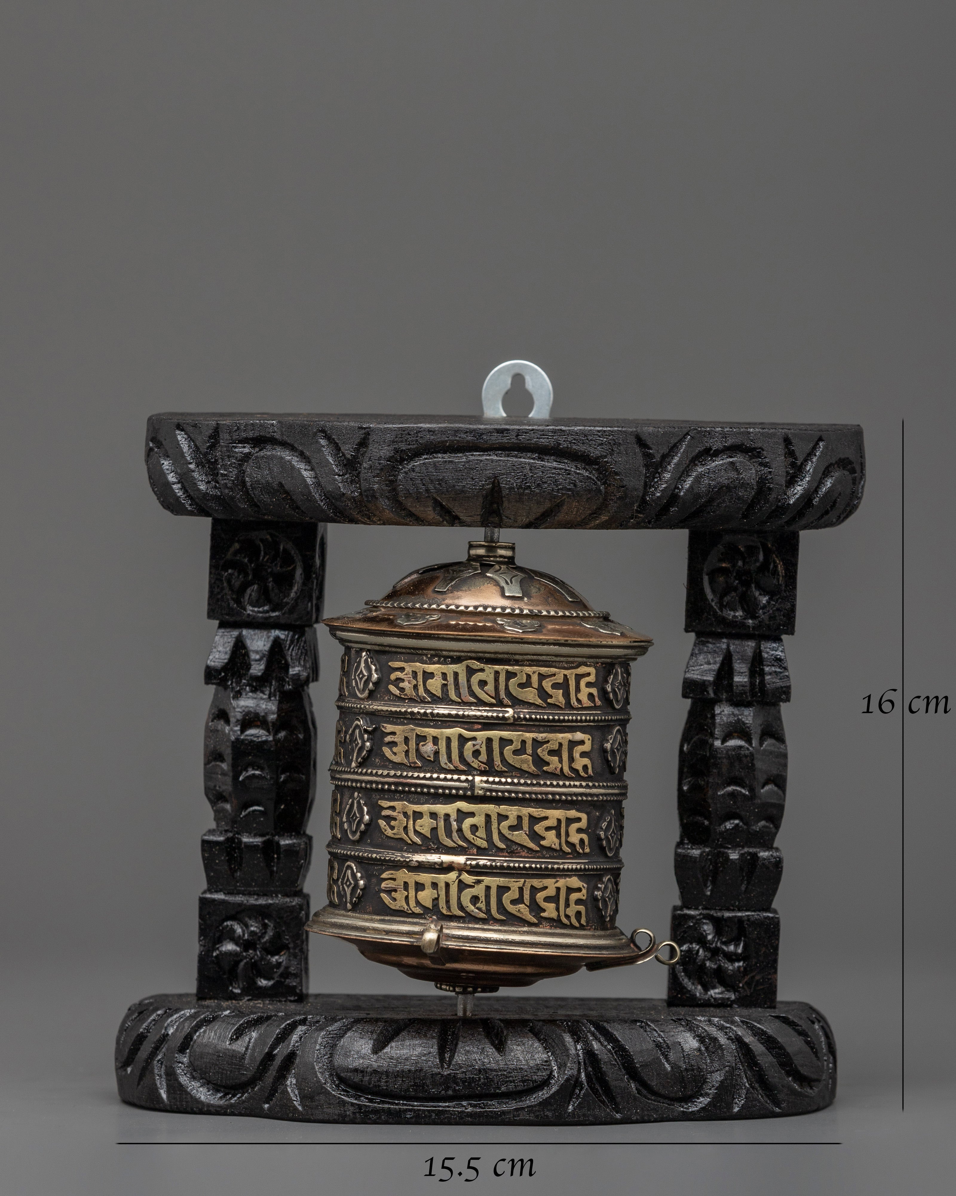 Sacred Mantra Prayer Wheel | Spiritual Blessings & Altar Use