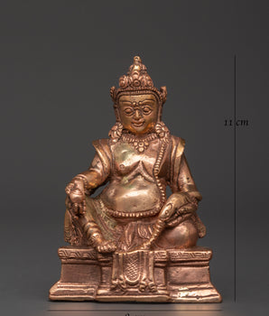 Handcrafted Copper Dzambhala Statue | Rituals and Altar Decor