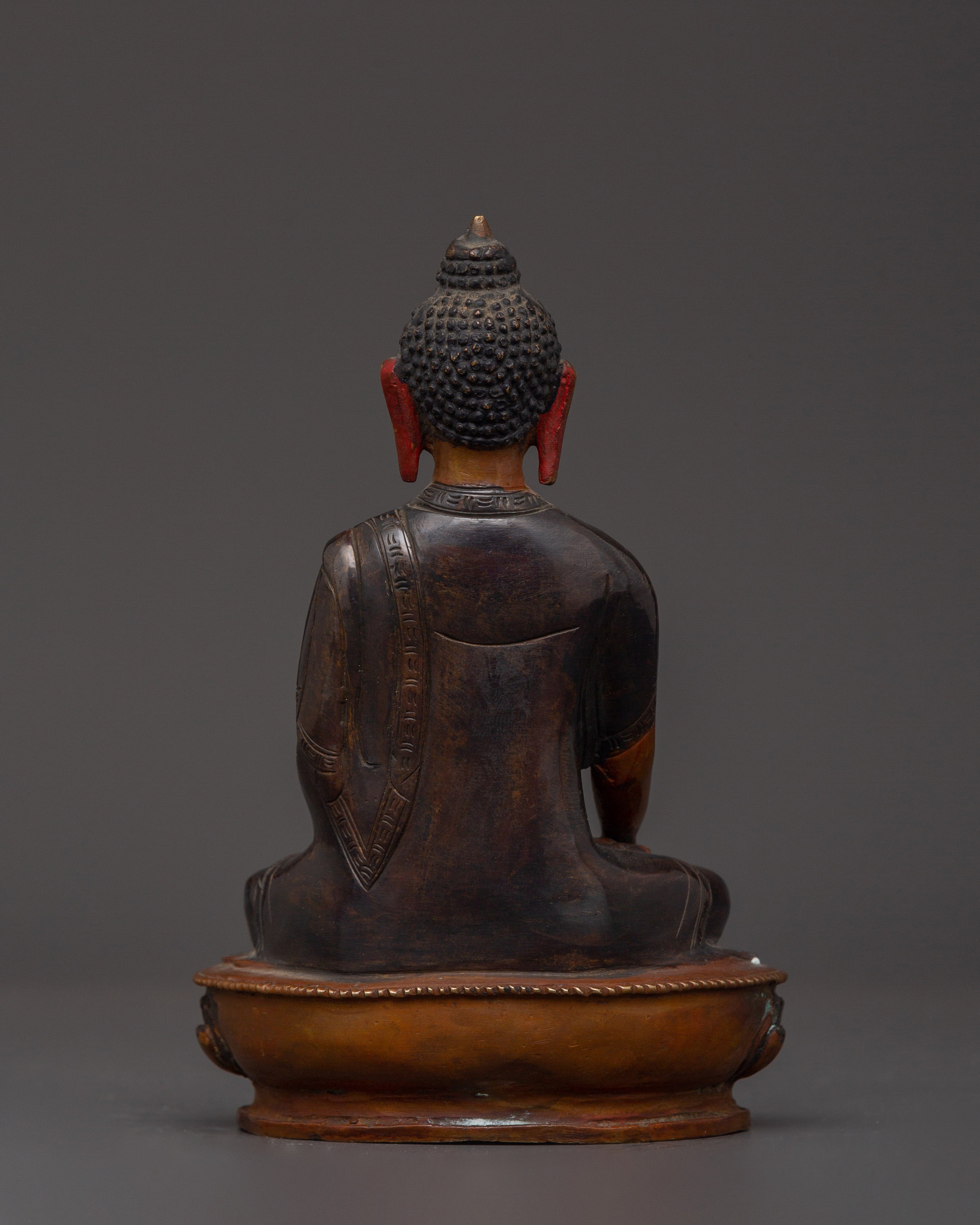 Beautiful Oxidized Copper Shakyamuni Buddha | Spiritual Decor & Buddhist Practice