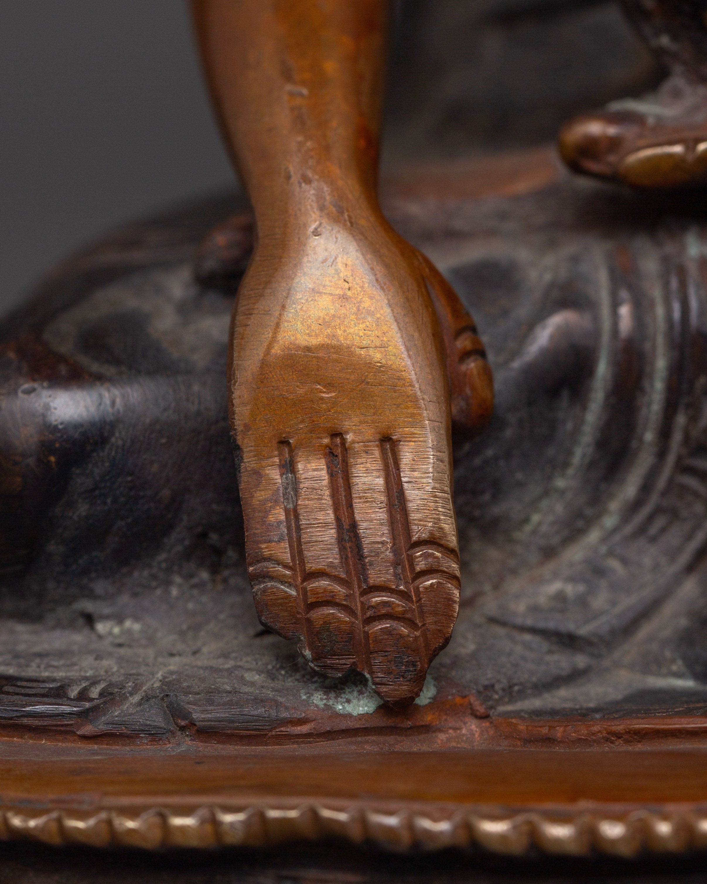 Beautiful Oxidized Copper Shakyamuni Buddha | Spiritual Decor & Buddhist Practice
