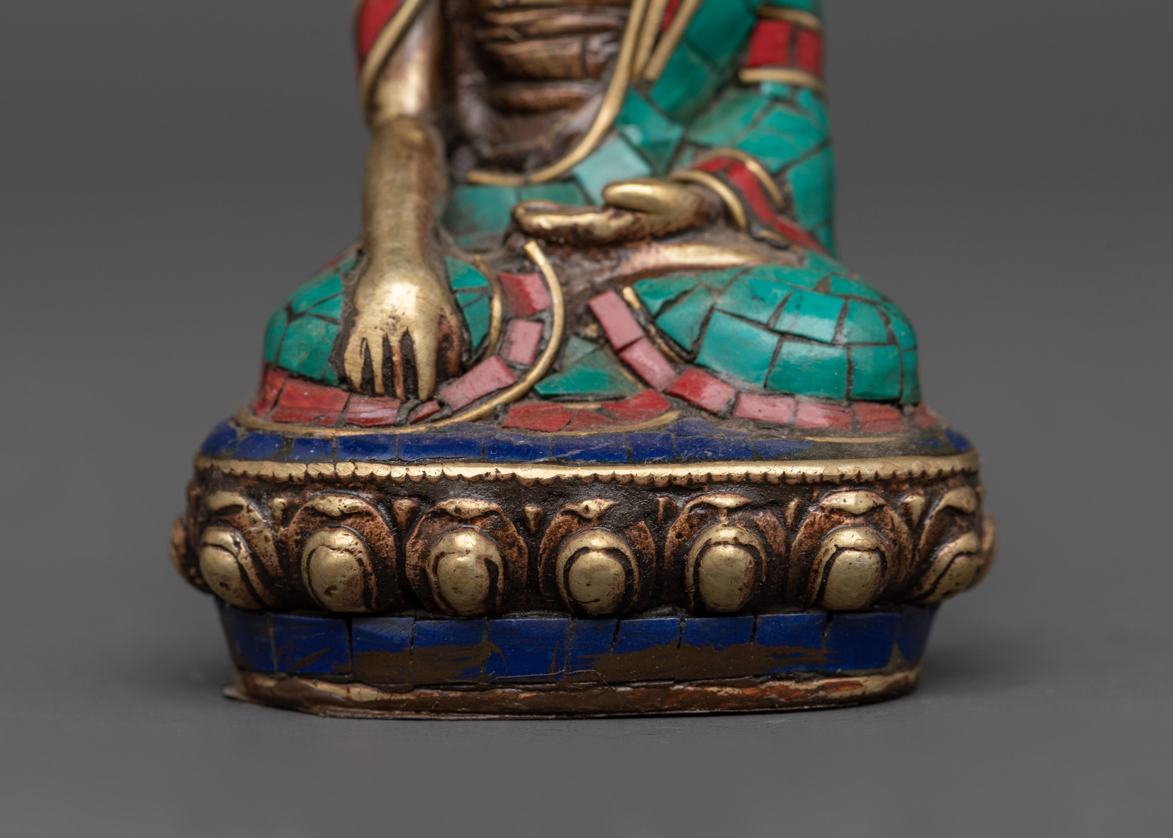 Sacred  Oxidized Copper Shakyamuni Buddha | Spiritual Decor