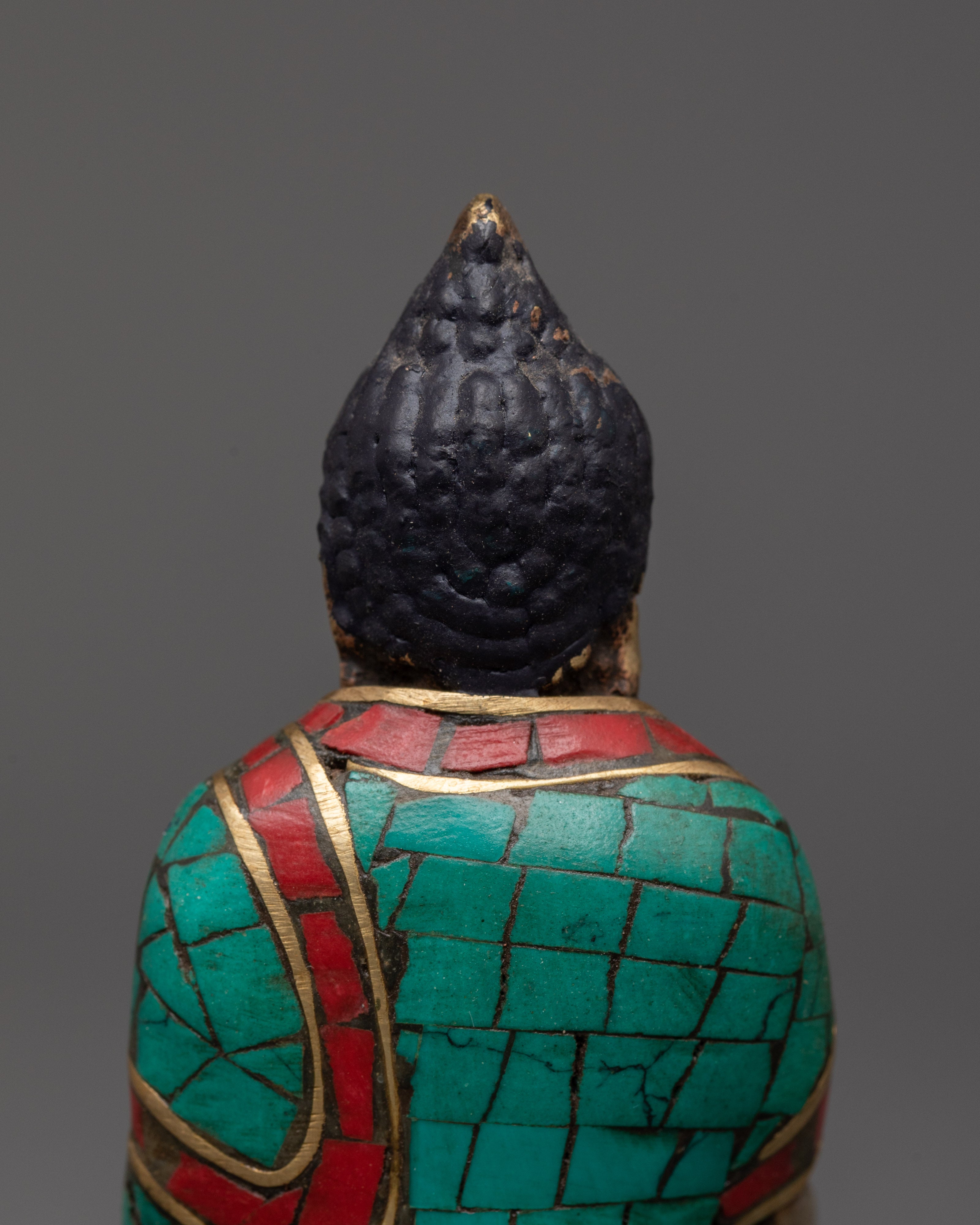Sacred  Oxidized Copper Shakyamuni Buddha | Spiritual Decor