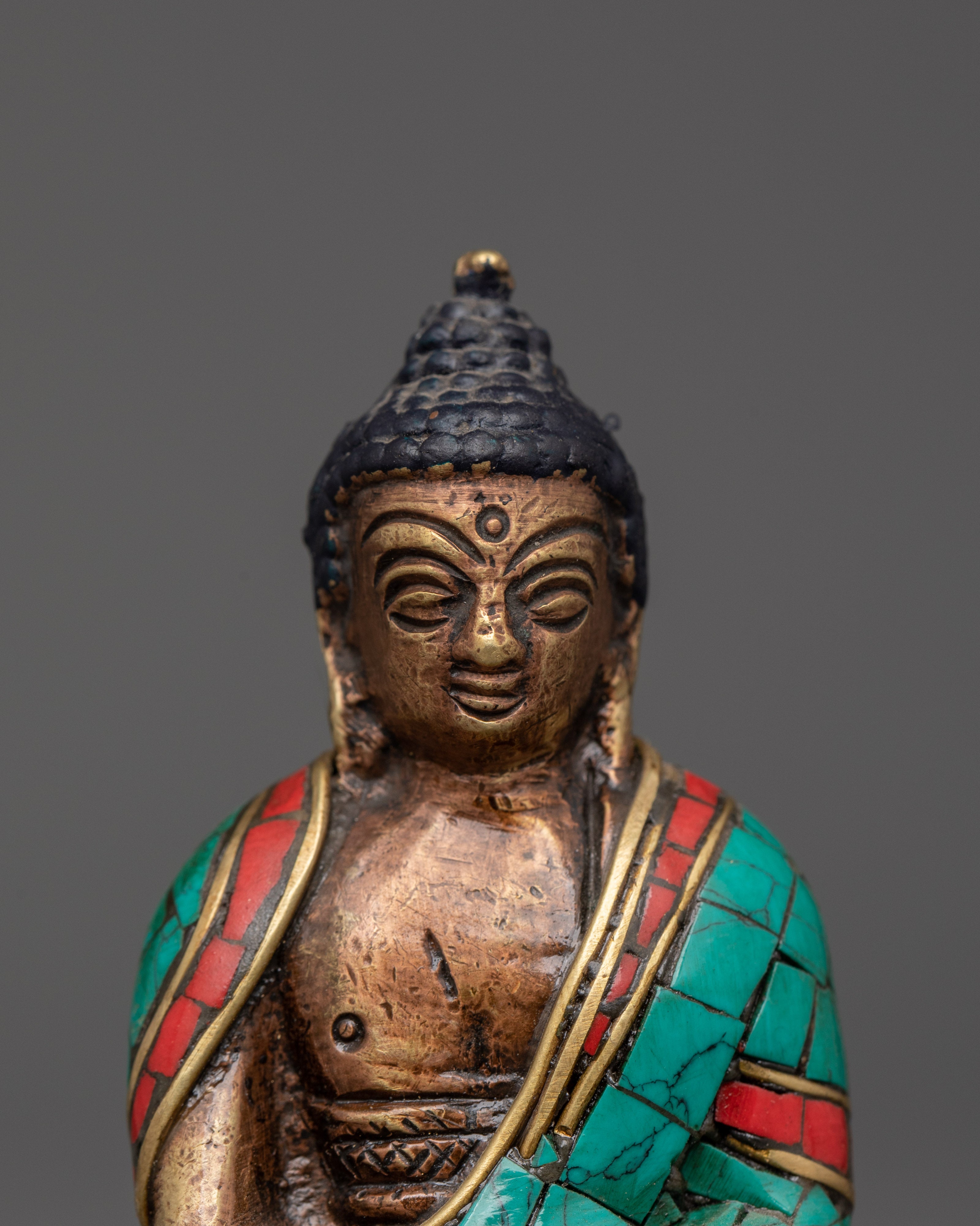 Sacred Copper Buddha Figurine | Decor & Spiritual Practice