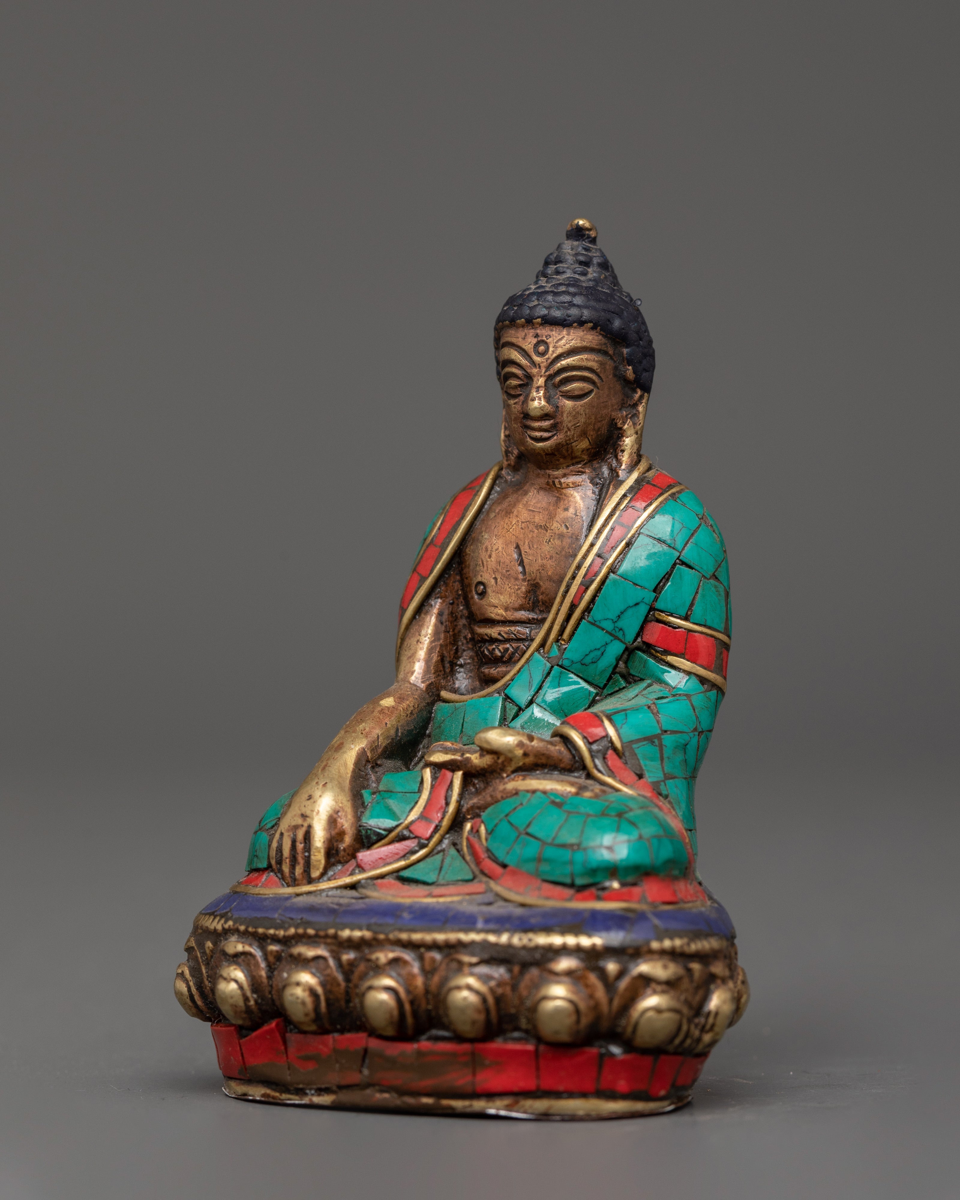 Sacred Copper Buddha Figurine | Decor & Spiritual Practice