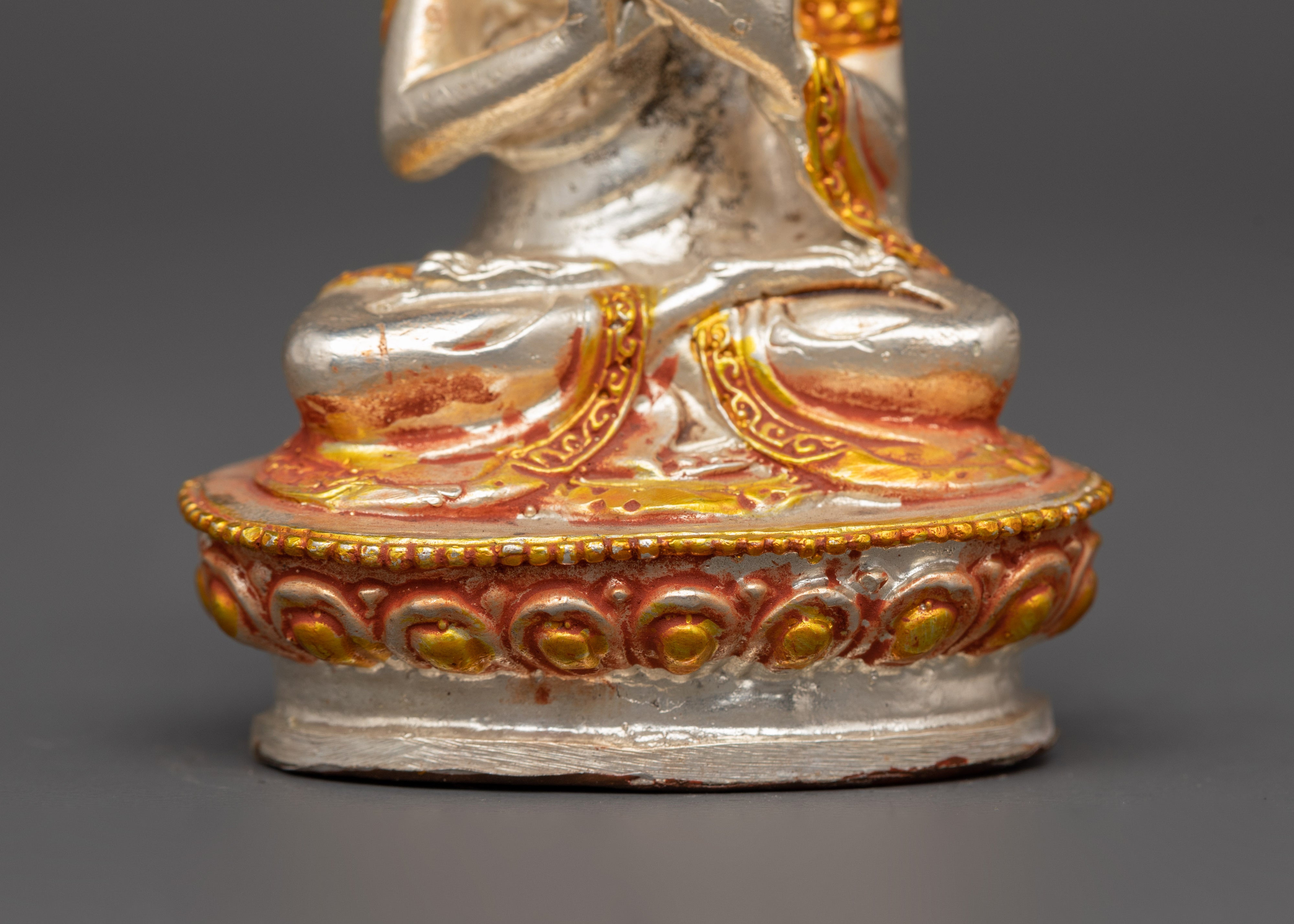 Gold & Silver-Plated Vairochana Buddha | Spiritual Practice & Wisdom