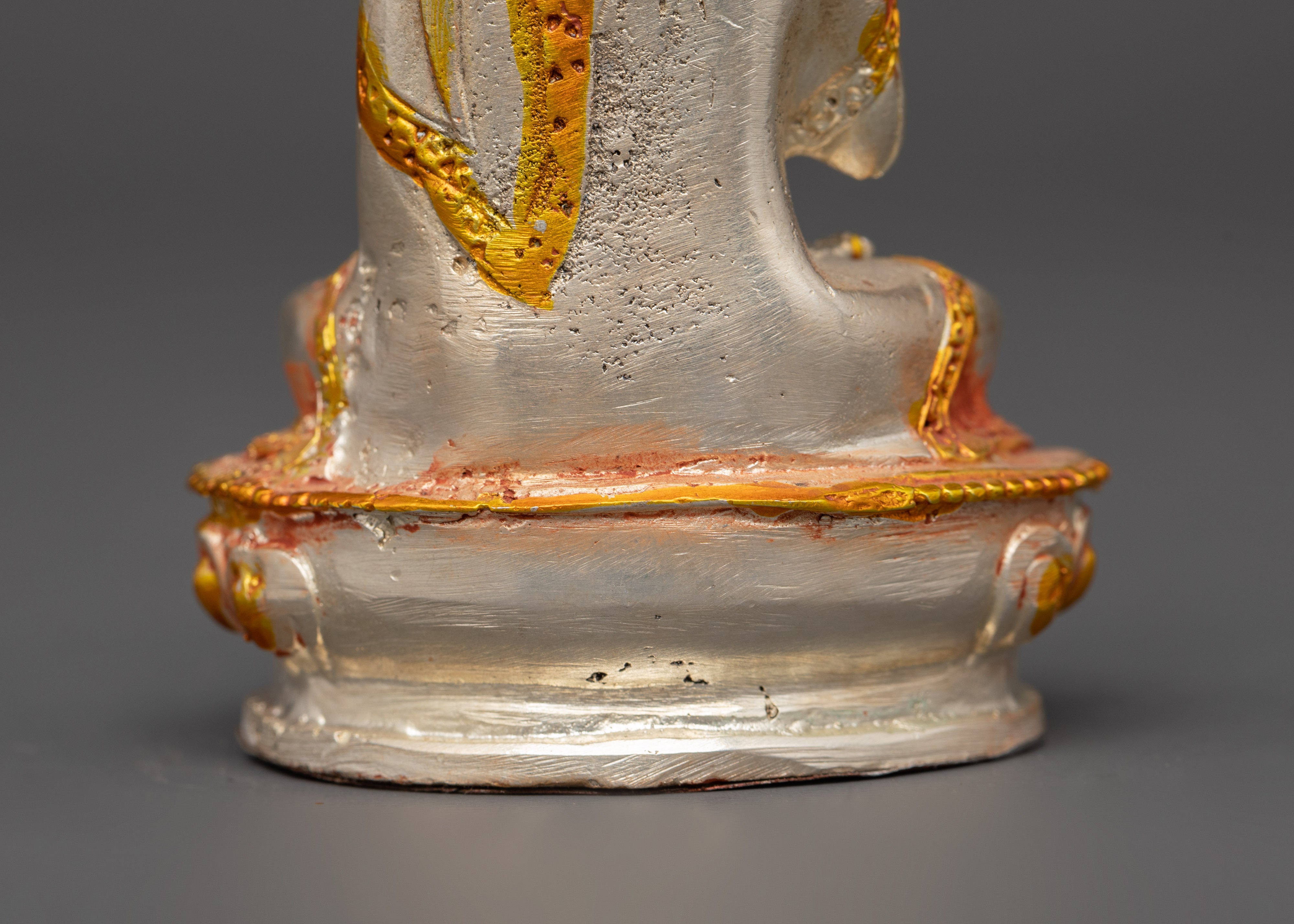 Gold & Silver-Plated Vairochana Buddha | Spiritual Practice & Wisdom