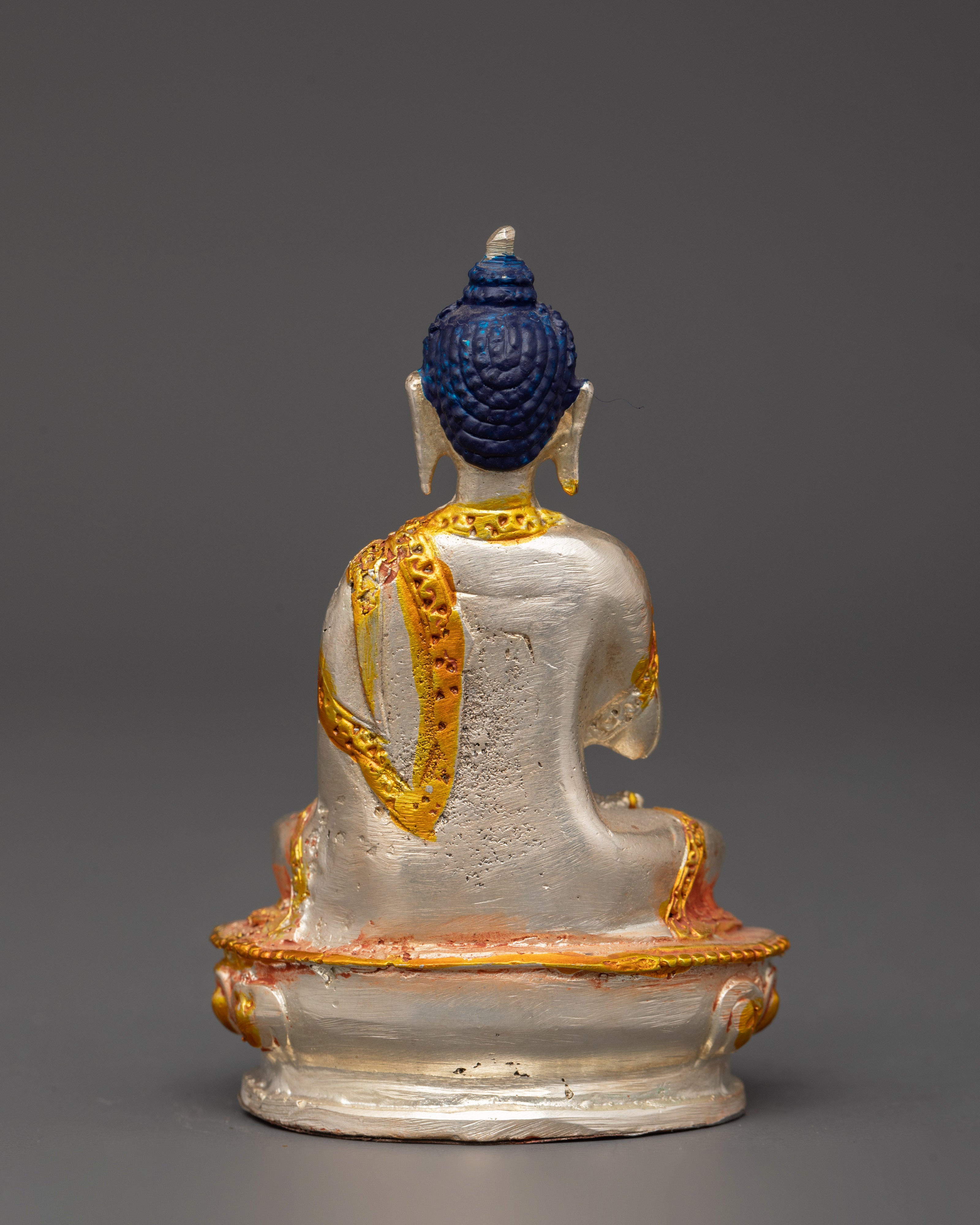 Gold & Silver-Plated Vairochana Buddha | Spiritual Practice & Wisdom