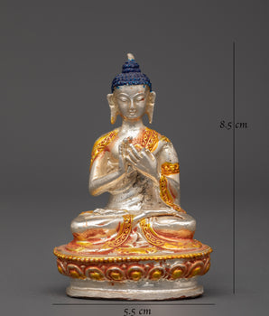 Gold & Silver-Plated Vairochana Buddha | Spiritual Practice & Wisdom