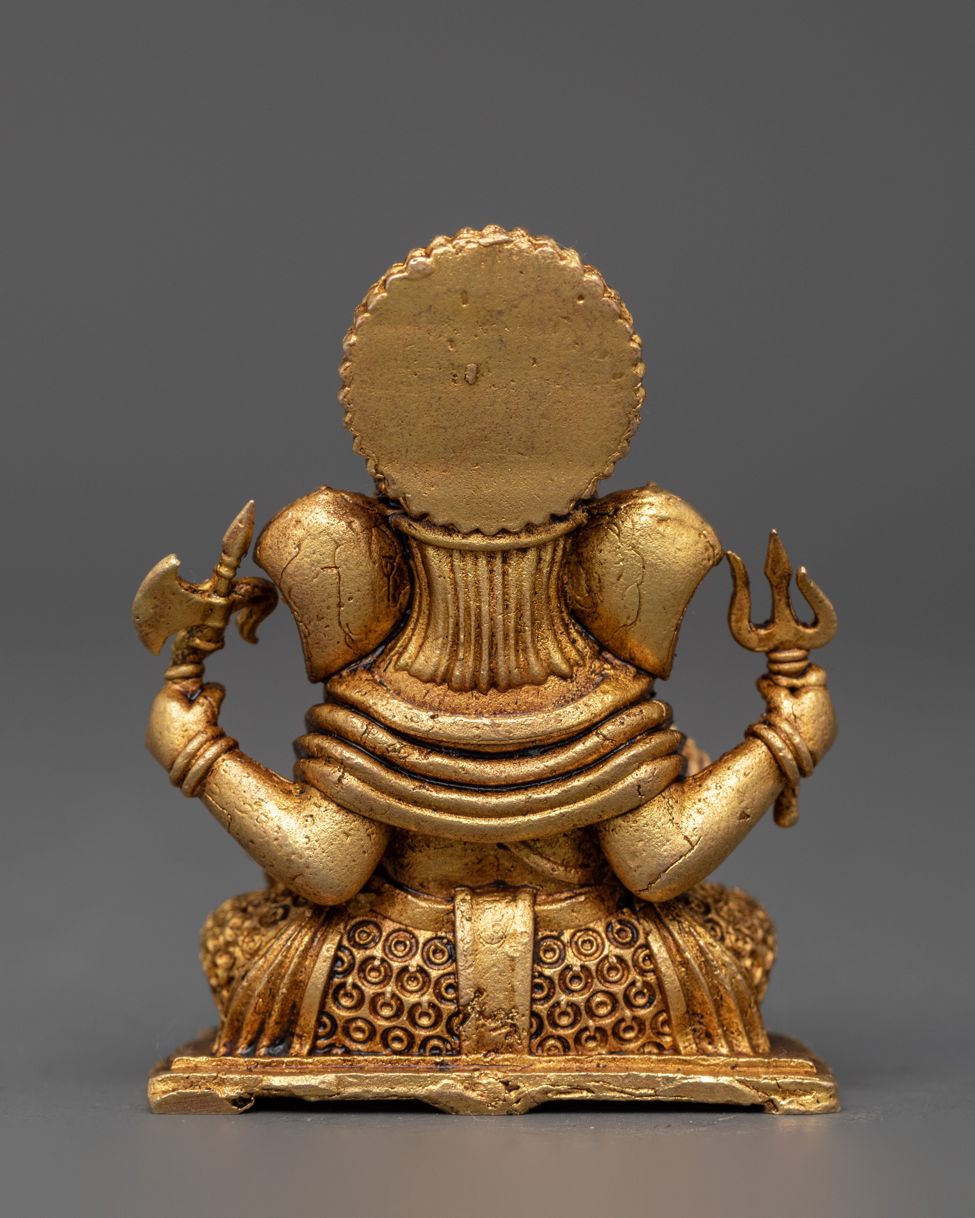 Ganesh with Halo Statue | Spiritual Wisdom & Protection Deity