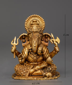 Ganesh with Halo Statue | Spiritual Wisdom & Protection Deity