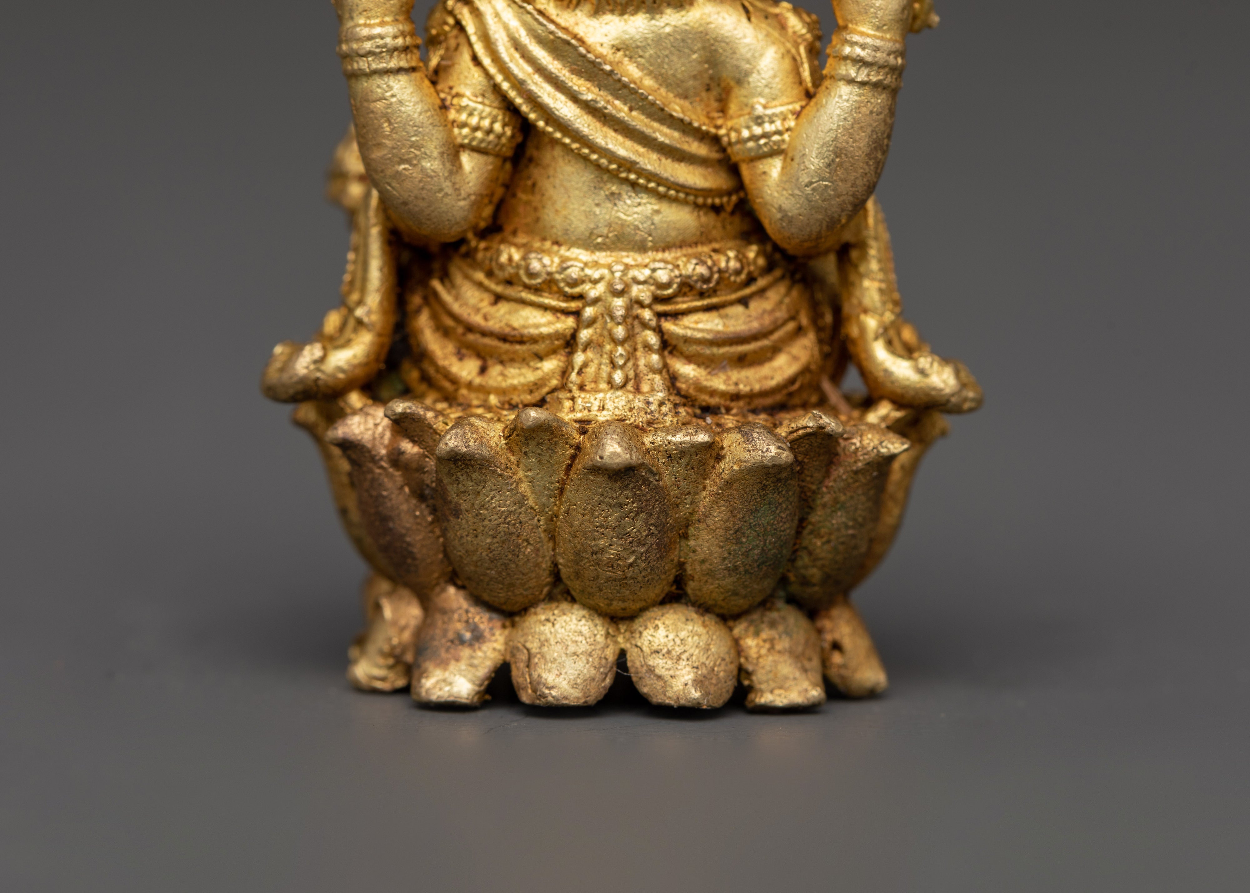Small Hindu Ganesha Brass Statue | Idol for Altar, Puja & Spiritual Home Decor