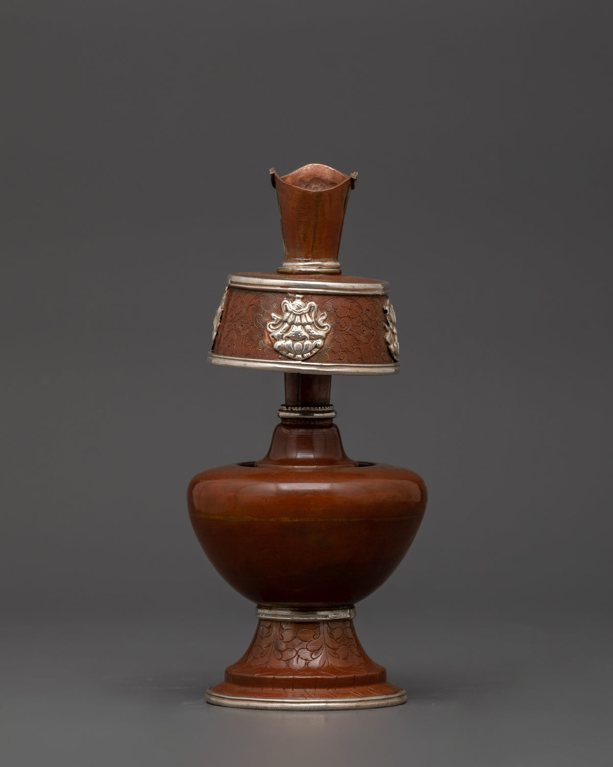 Tibetan Oxidized Copper Bhumba Set | For Spiritual Ceremonies, Altar Blessings