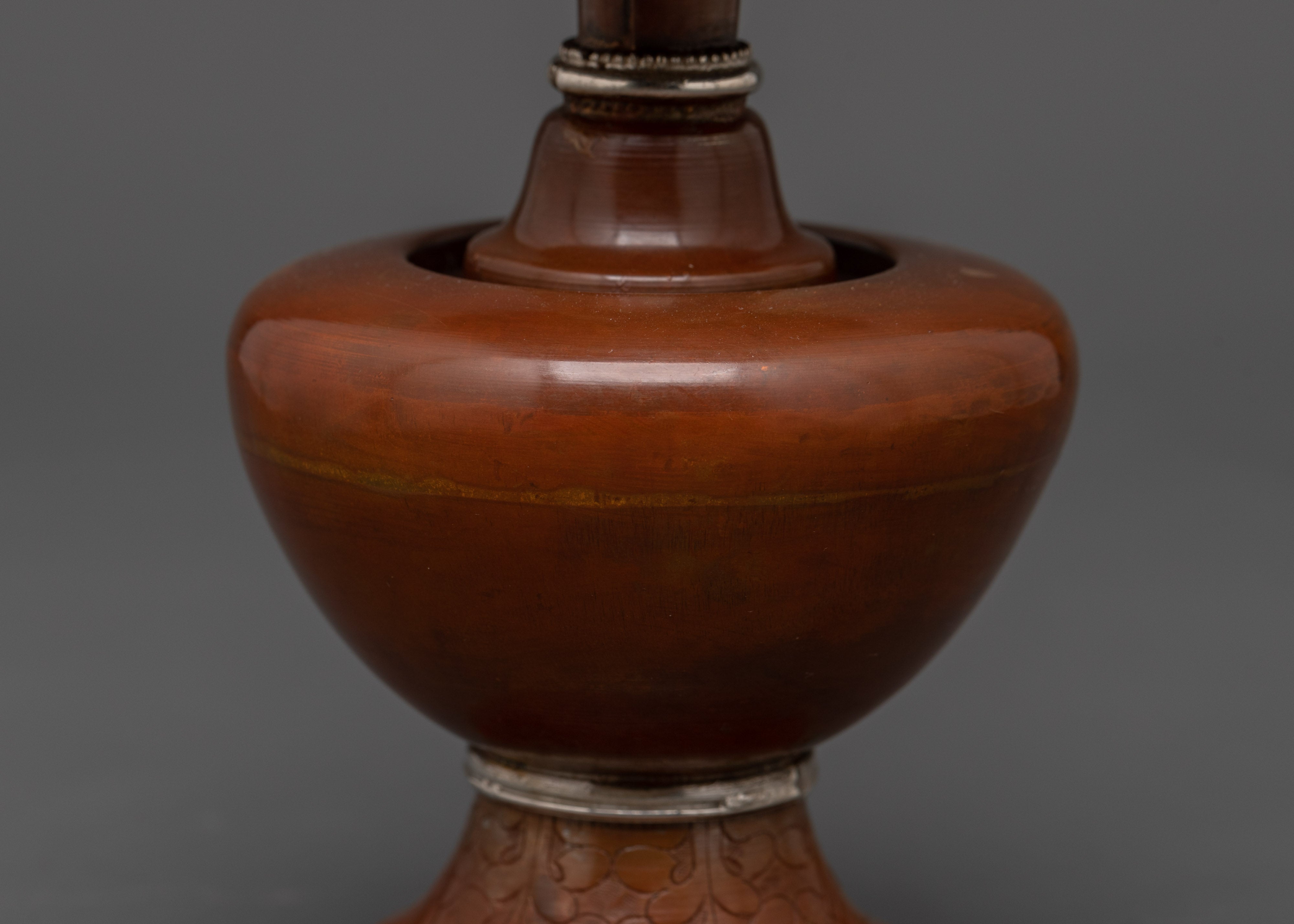 Handcrafetd Tibetan Bhumba Ritual Vase | Buddhist Water Offering Vessel