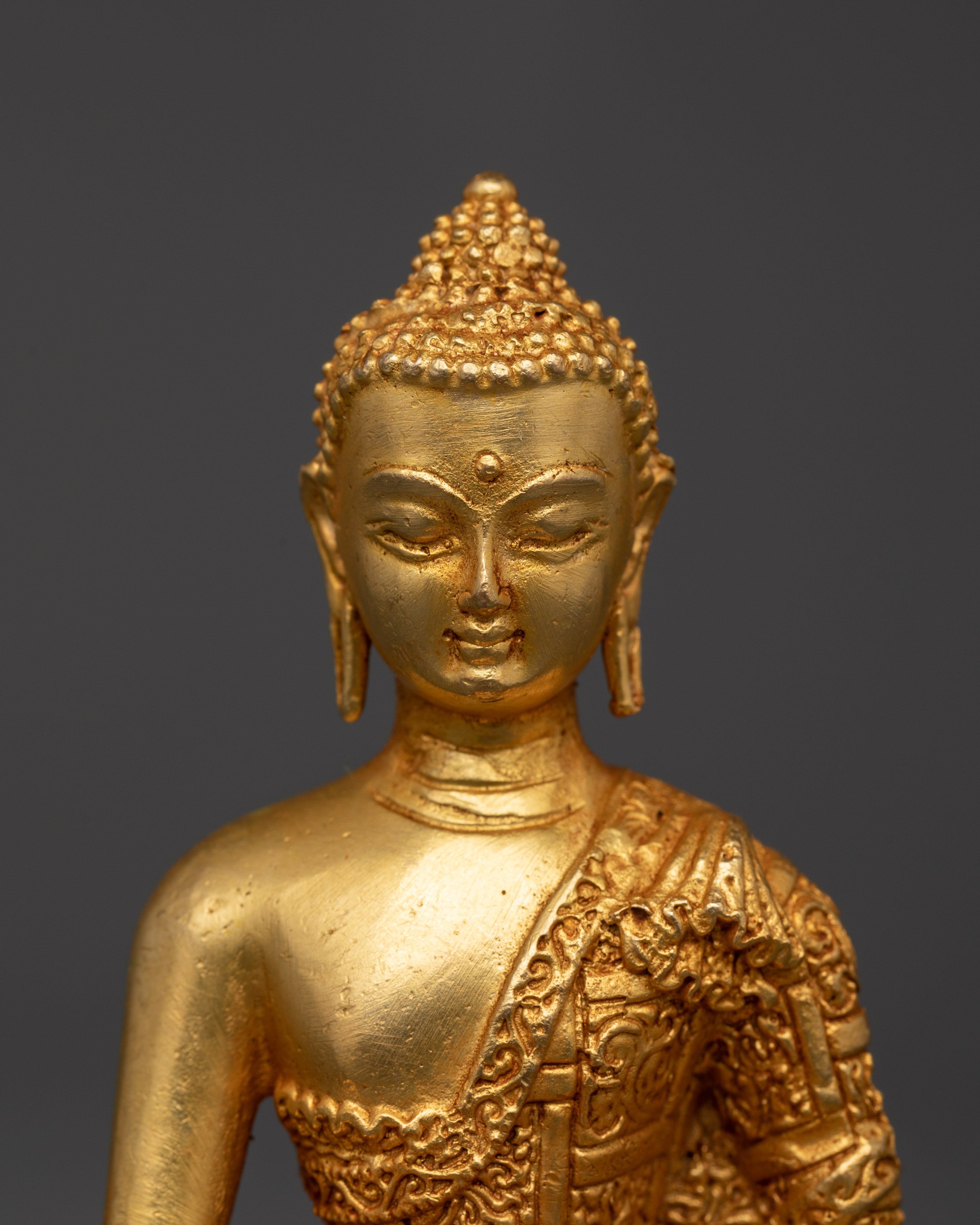 Shakyamuni Buddha Seated on Lotus |  Enlightenment Statue