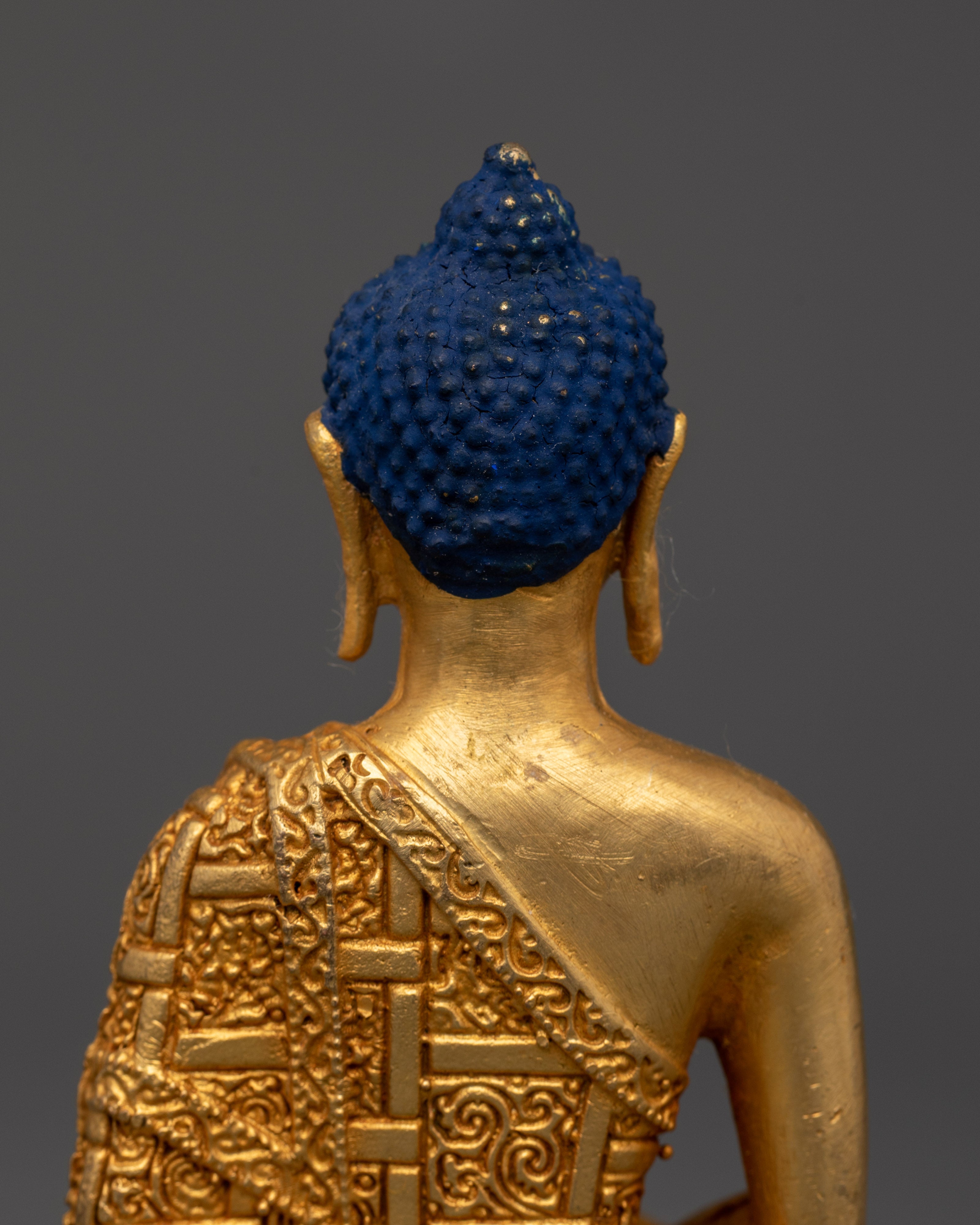 Amitabha Buddha Statue with Offering Bowl | Handcrafted Copper with Gold Plating