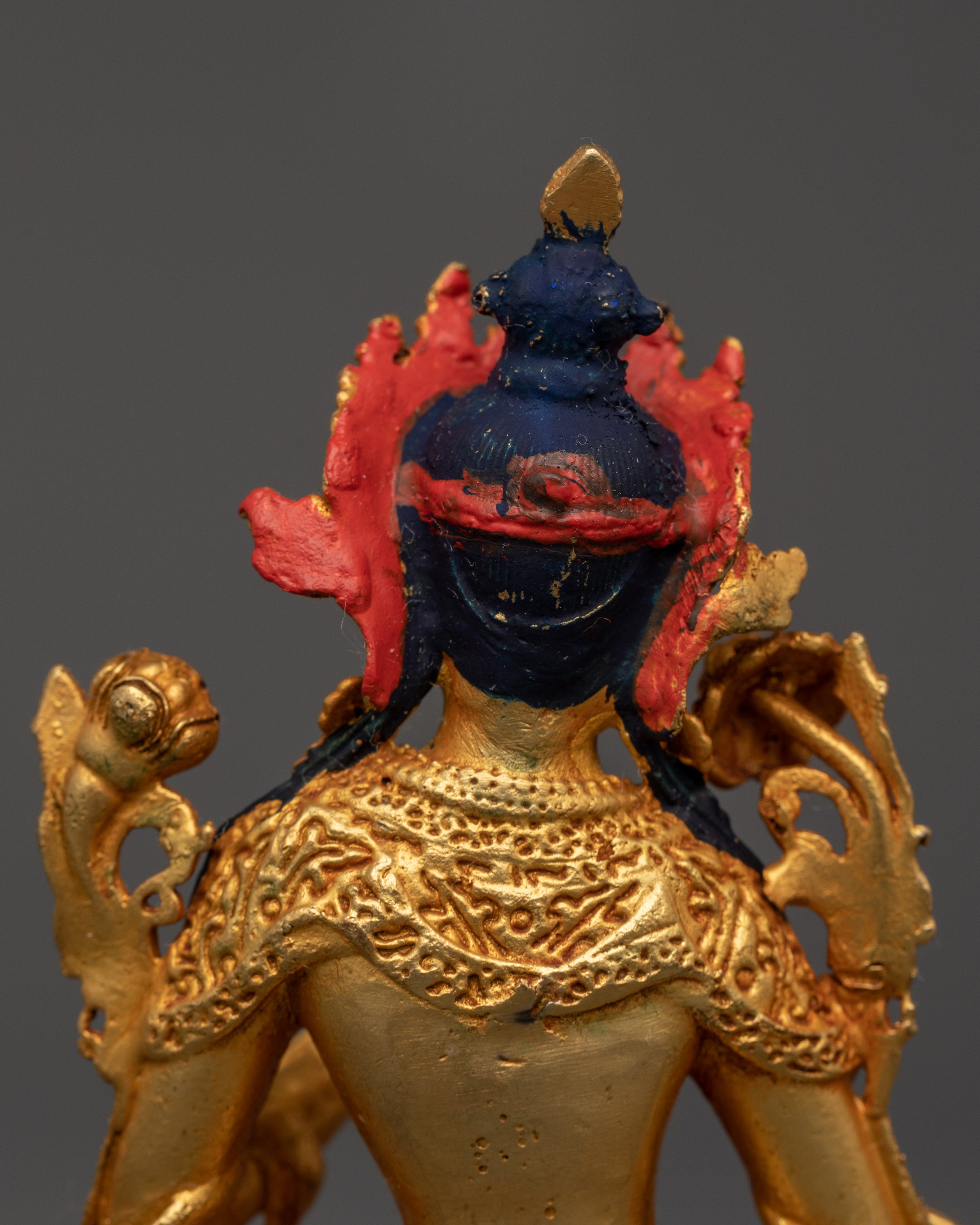 Graceful White Tara Goddess Statue | Handcrafted Gold-Plated Copper
