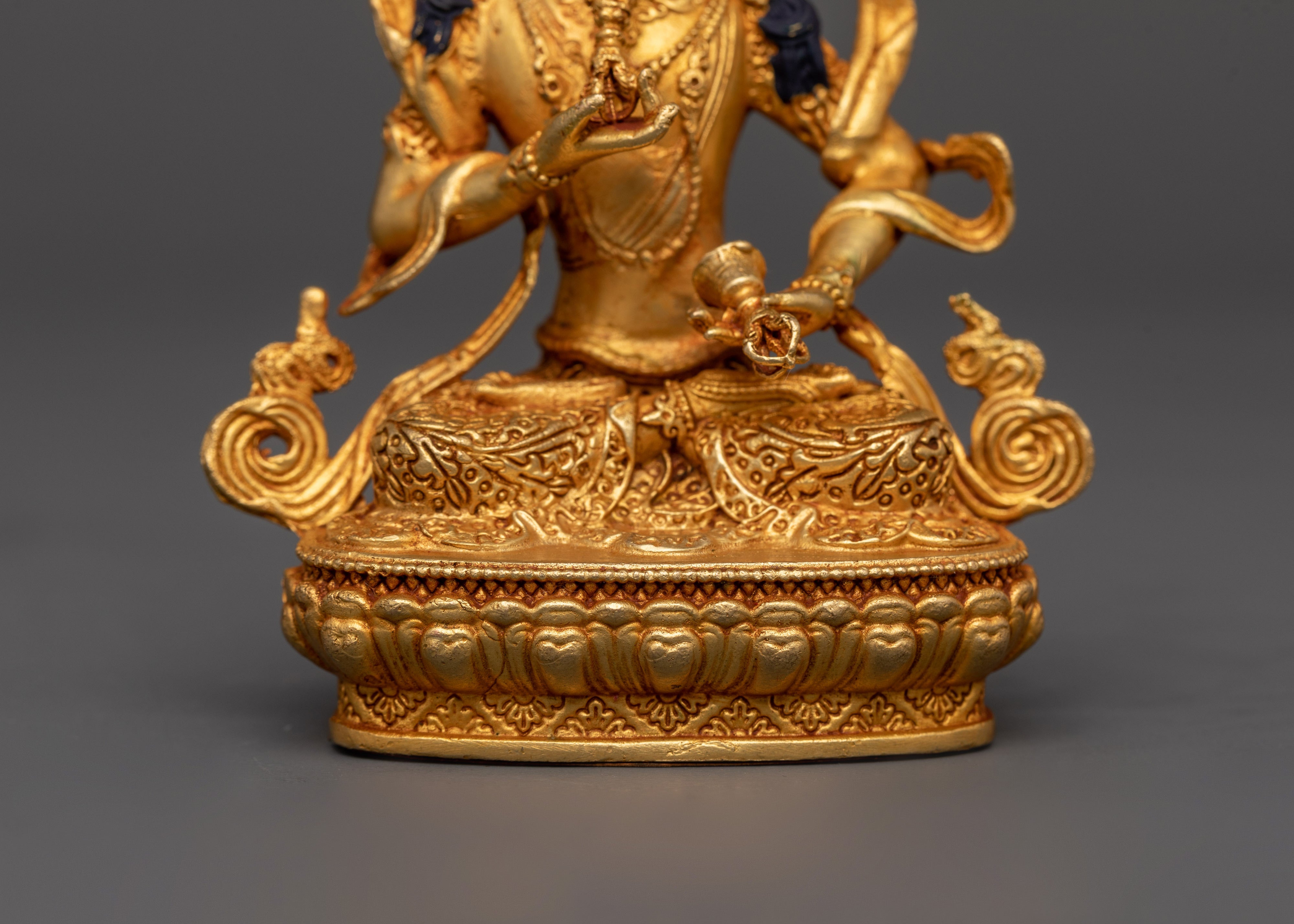 Divine Vajrasattva Statue with Vajra | Tibetan Buddha Healing Sculpture