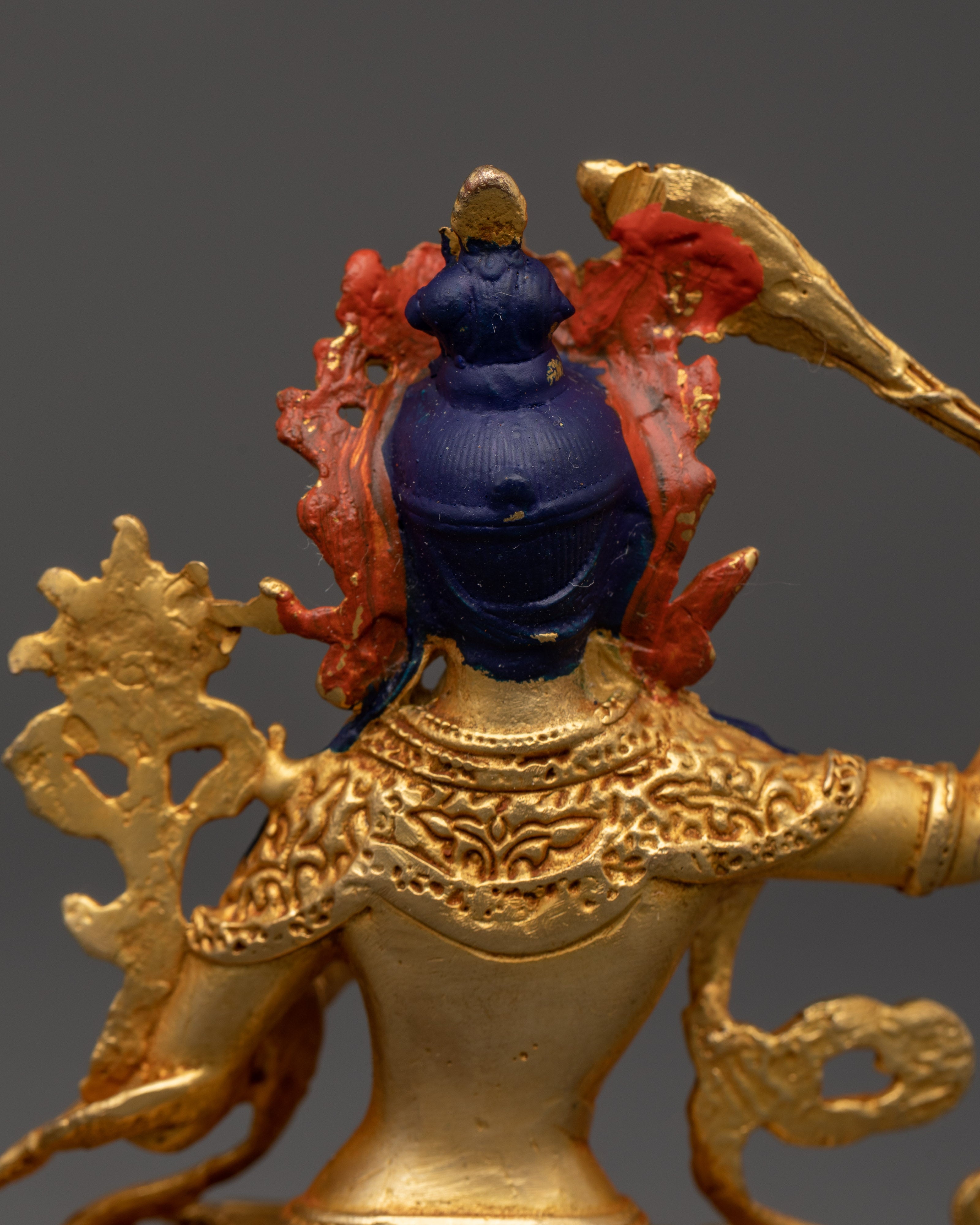 Handcrafted Sculpture of Manjushri | Sacred Bodhisattva of Wisdom Deity