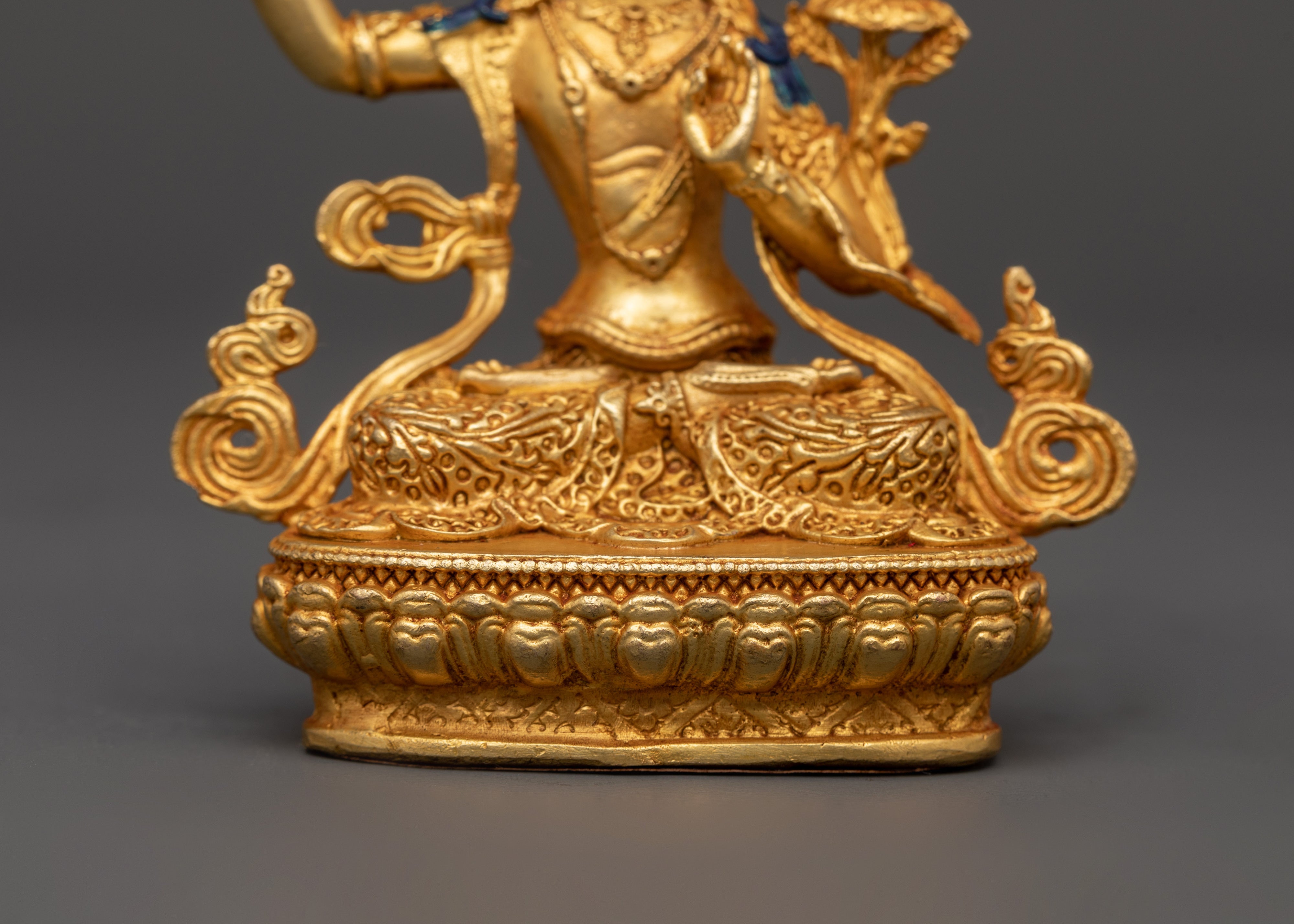 Handcrafted Sculpture of Manjushri | Sacred Bodhisattva of Wisdom Deity