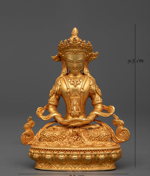 Himalayan Amitayus Statue in Dhyana Mudra | Buddha of Infinite Life and Longevity