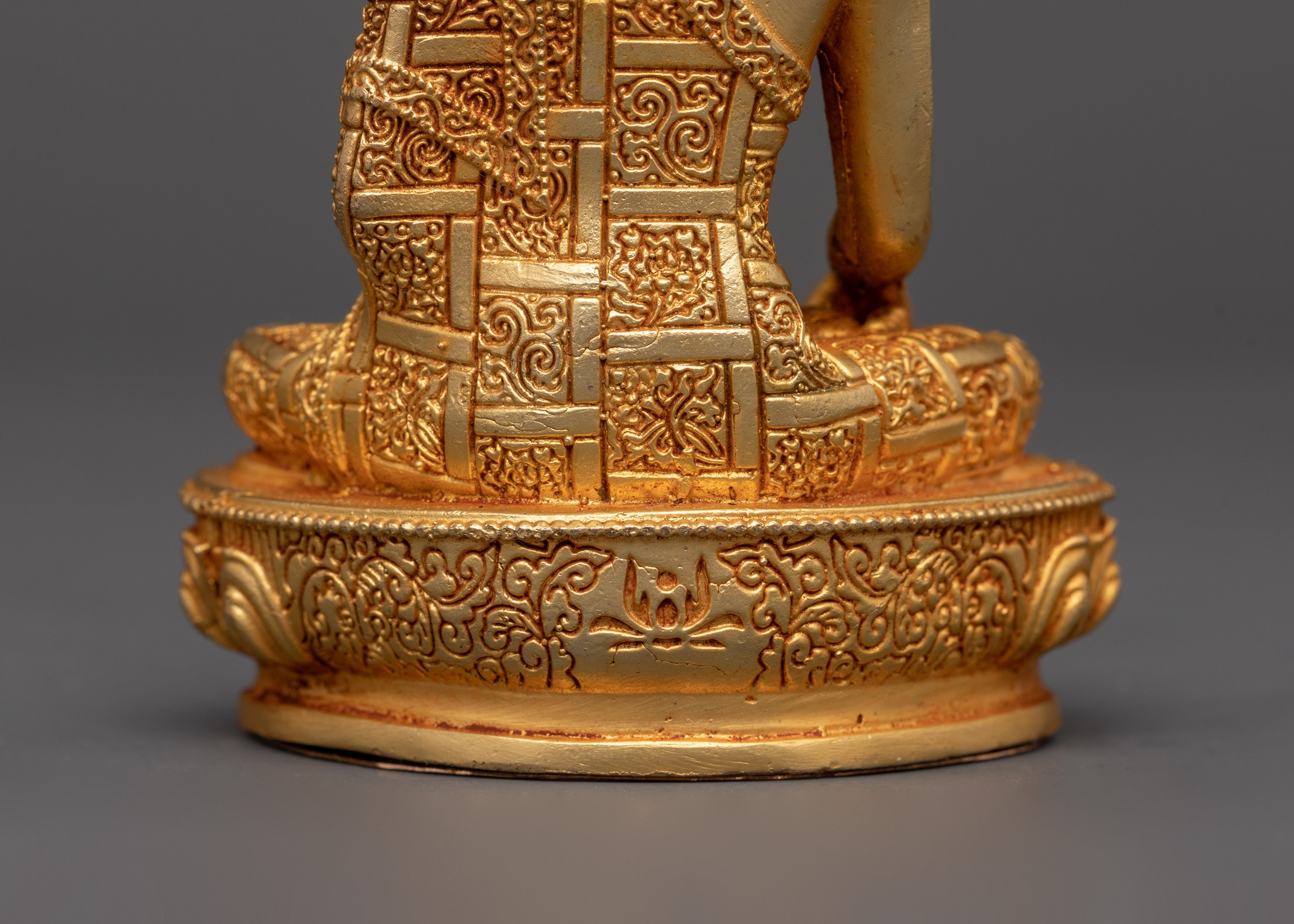 Sacred Shakyamuni Buddha in Earth Touching Mudra |Tibetan Copper Statue