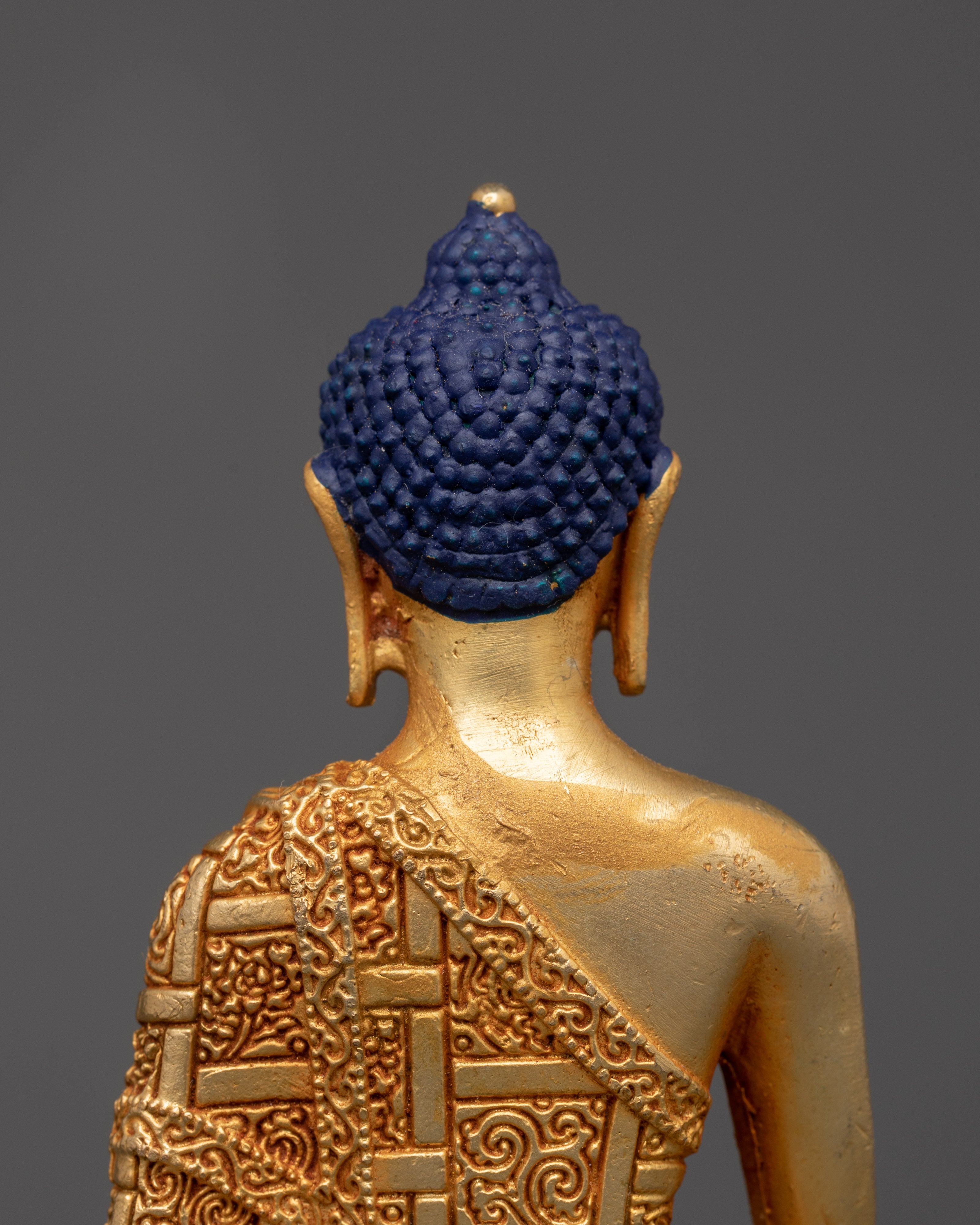 Sacred Shakyamuni Buddha in Earth Touching Mudra |Tibetan Copper Statue