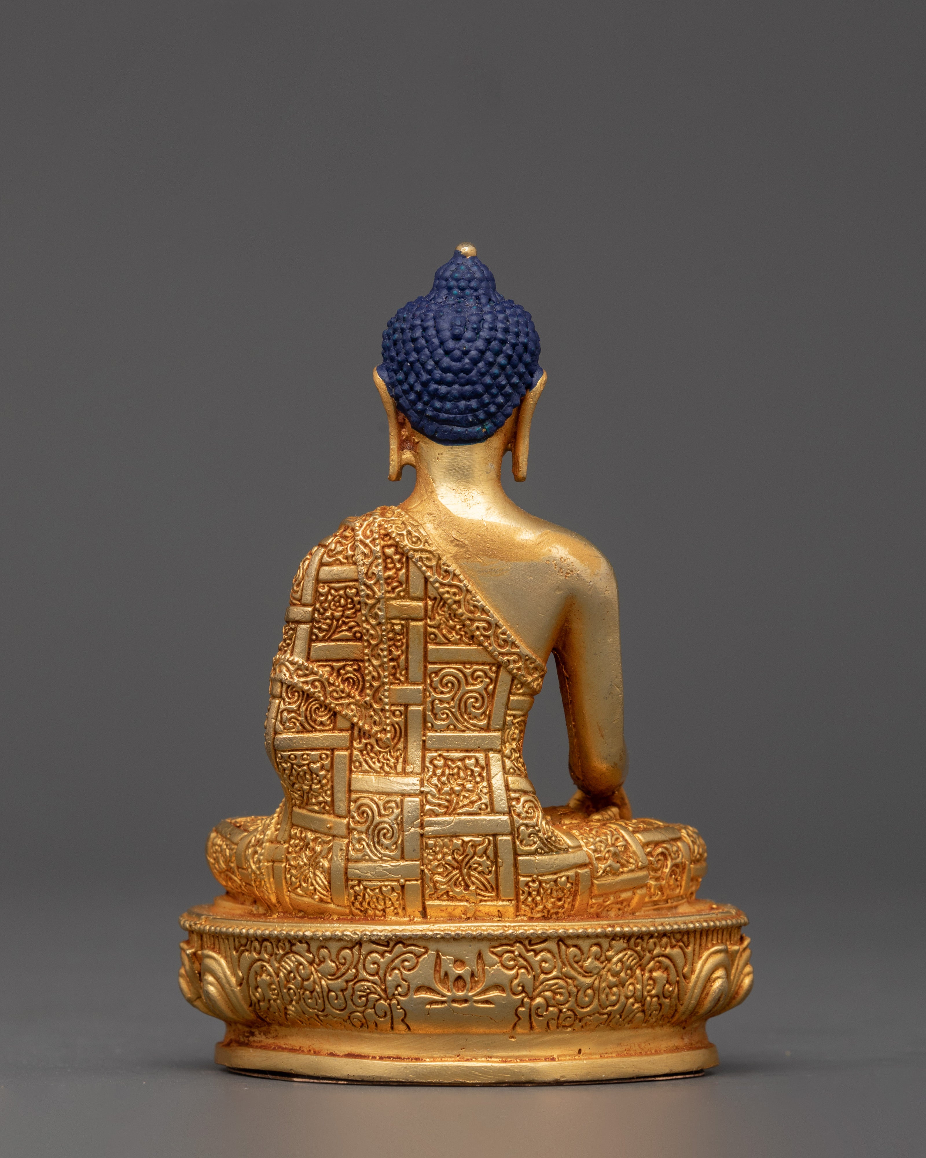 Sacred Shakyamuni Buddha in Earth Touching Mudra |Tibetan Copper Statue