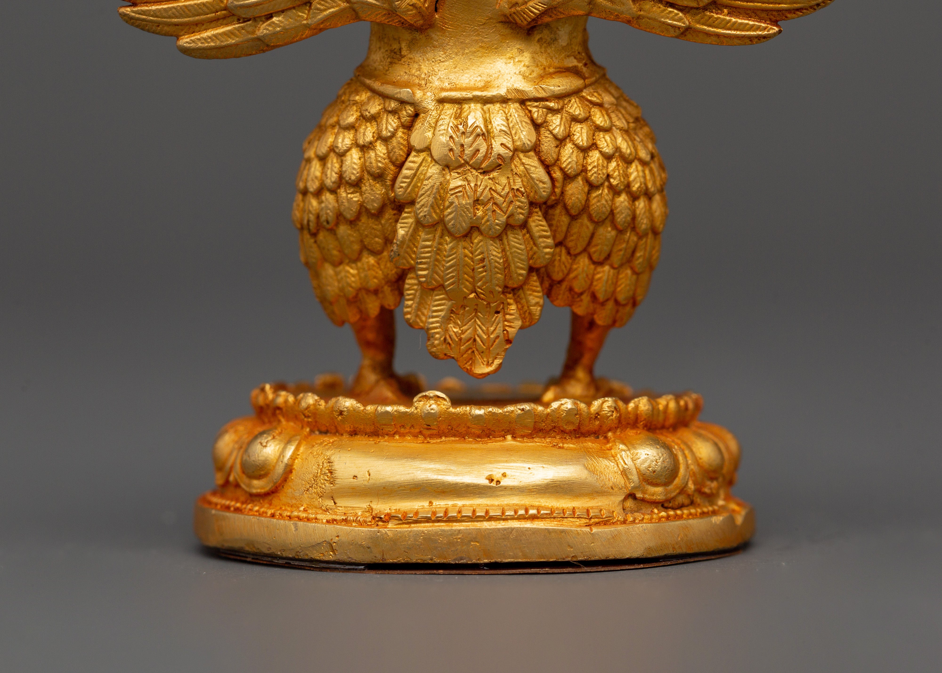 Garuda Tibetan Mythical Protector Deity Figurine - Decor for Protection & Sacred Energy