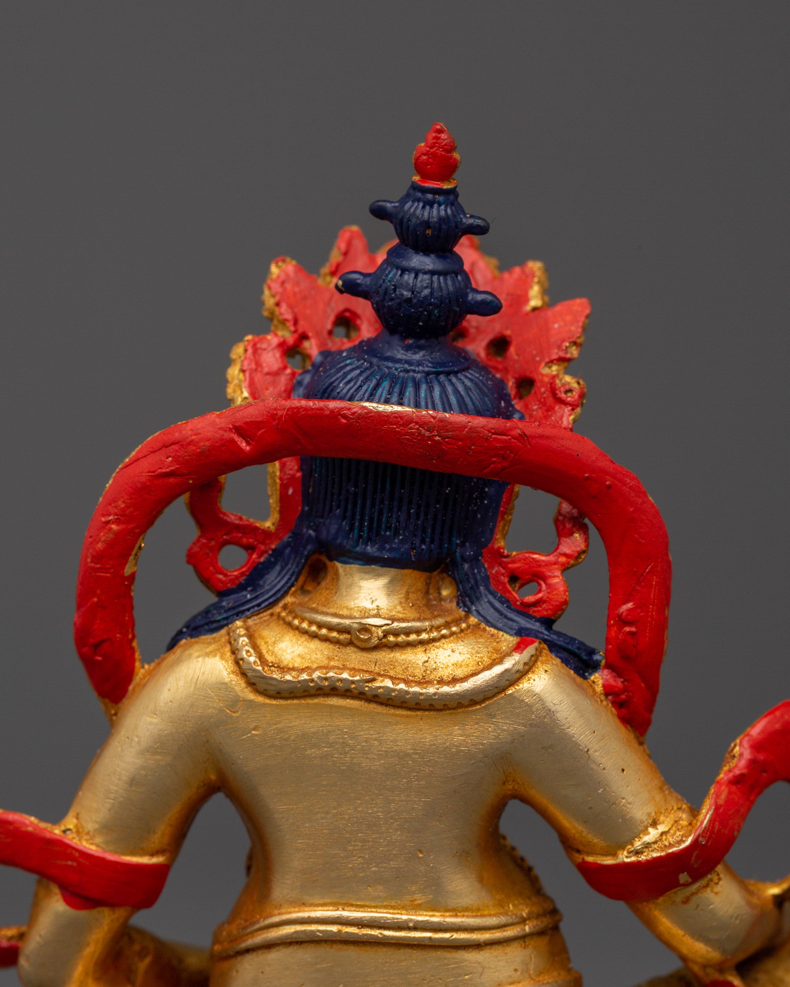 Gold-Plated Dzambala Statue | Tibetan God of Wealth and Prosperity