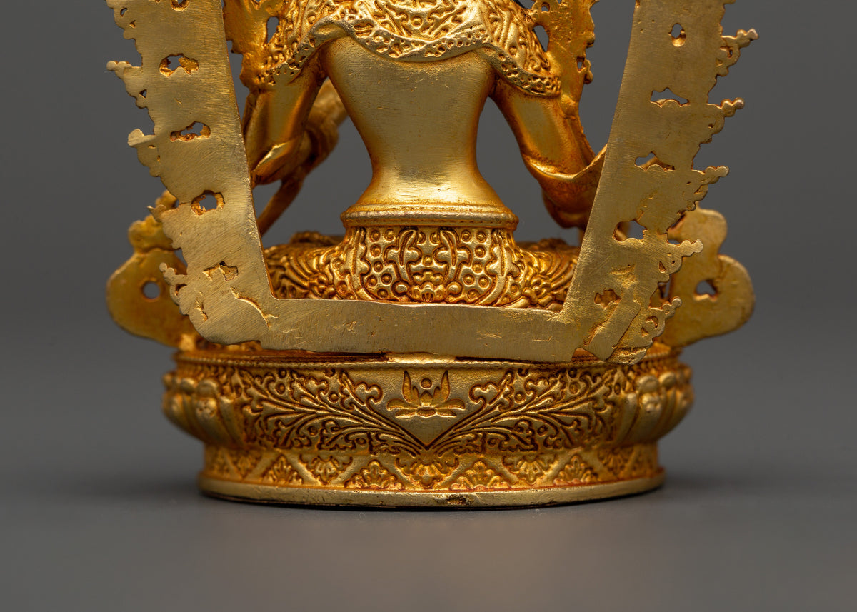 White Tara Meditation Sculpture | Traditional Buddhist Deity